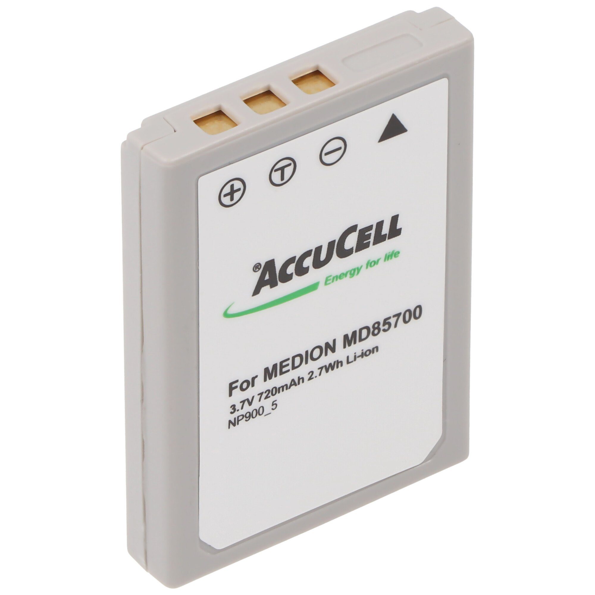 AccuCell AccuCell Akku passend für MEDION MD85801 Akku, MEDION MD85820 Akku 650 mAh (3,7 V)
