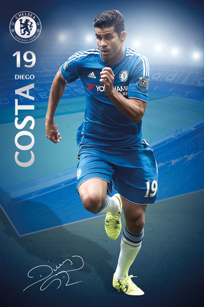Poster Chelsea FC - Poster - Diego Costa