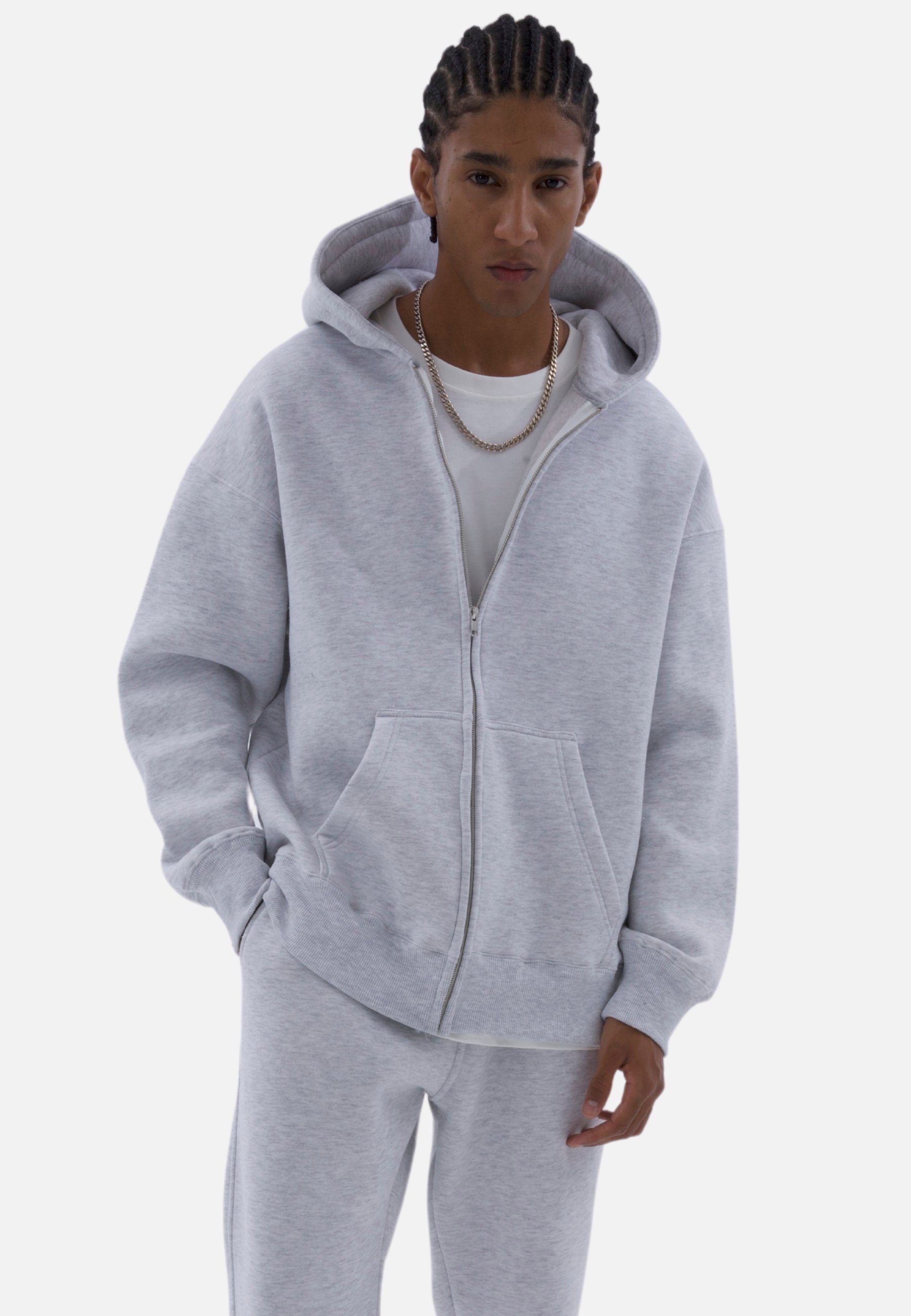 COFI Casuals Sweatjacke Basic Oversized Zip-Hoodie, günstig online kaufen