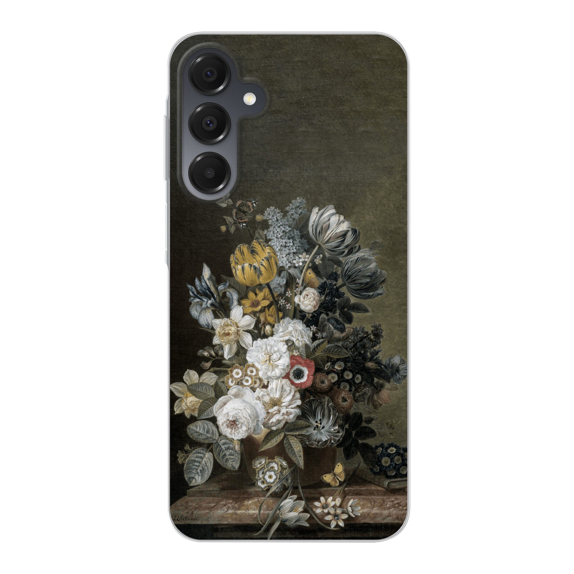 MuchoWow Handyhülle für Samsung Galaxy A16 5G Stilleben mit Blumen - Alte Meister - Malere, Phone Case, Silikon, Schutzhülle Dünn