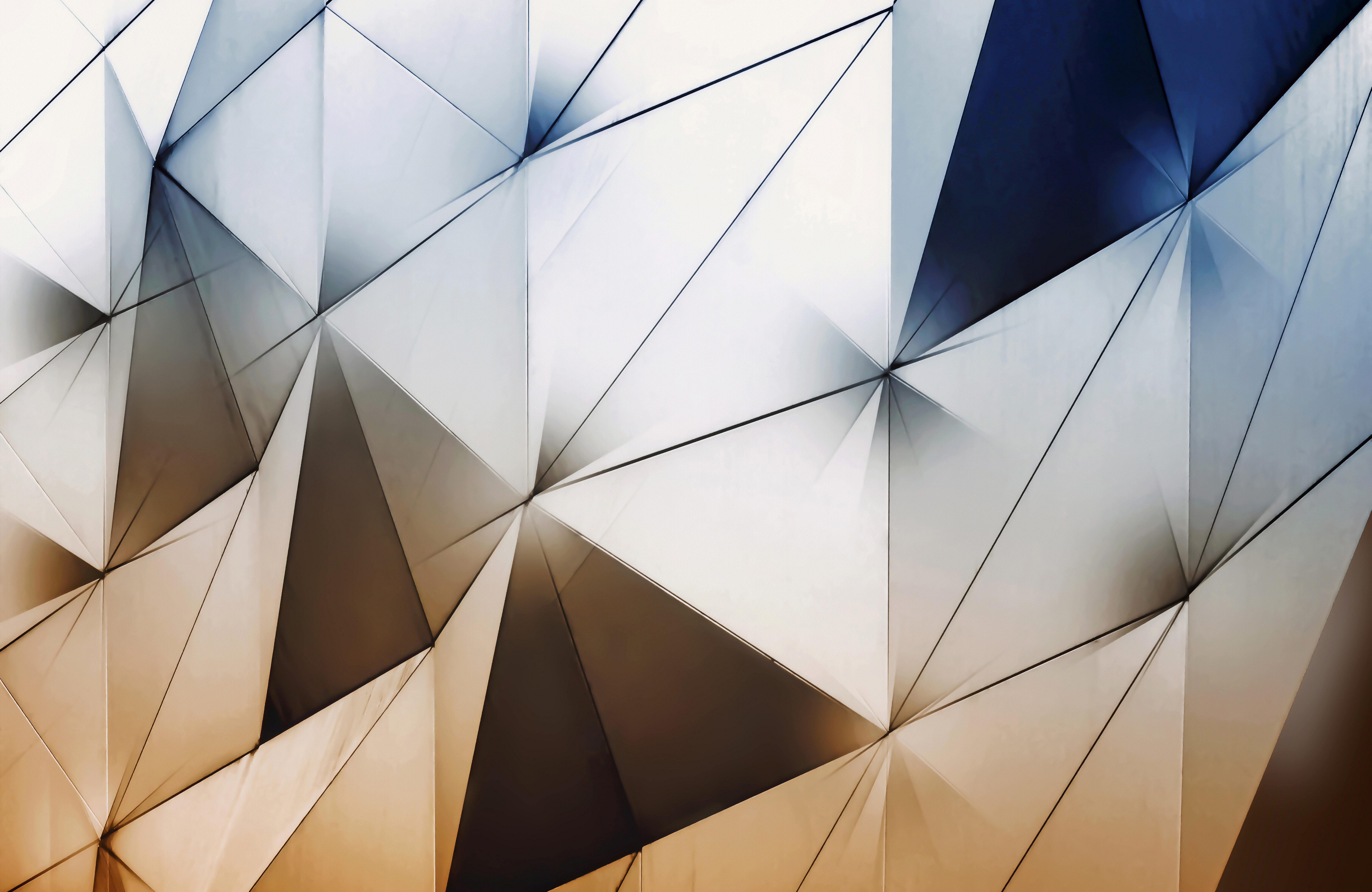 Fototapete VLIES-Tapete Premium Modern Abstrakt 3D Kunst Gold Silber