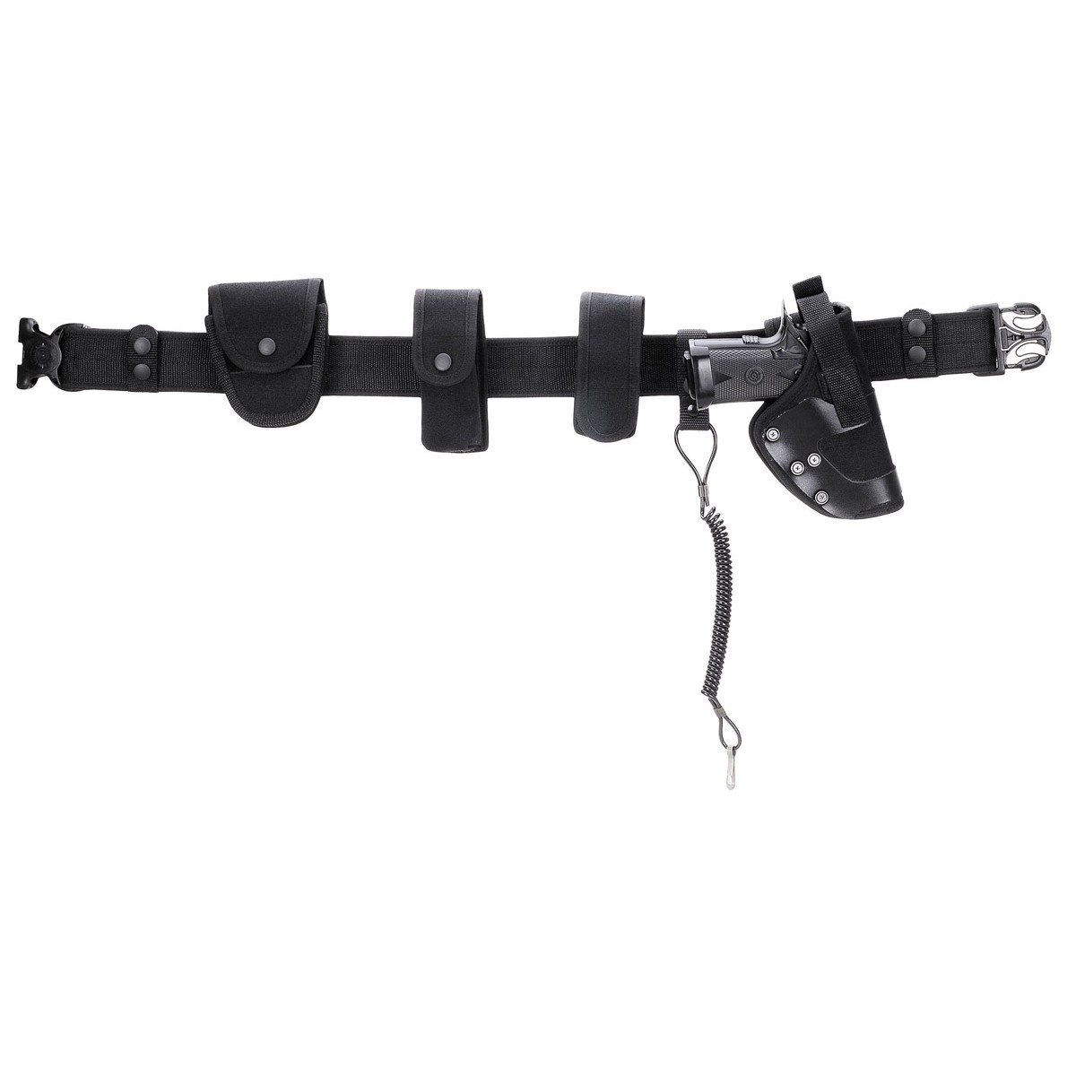 MFH Koppelgürtel Koppel, "Security", schwarz, 8-teilig, PP-Einlage günstig online kaufen