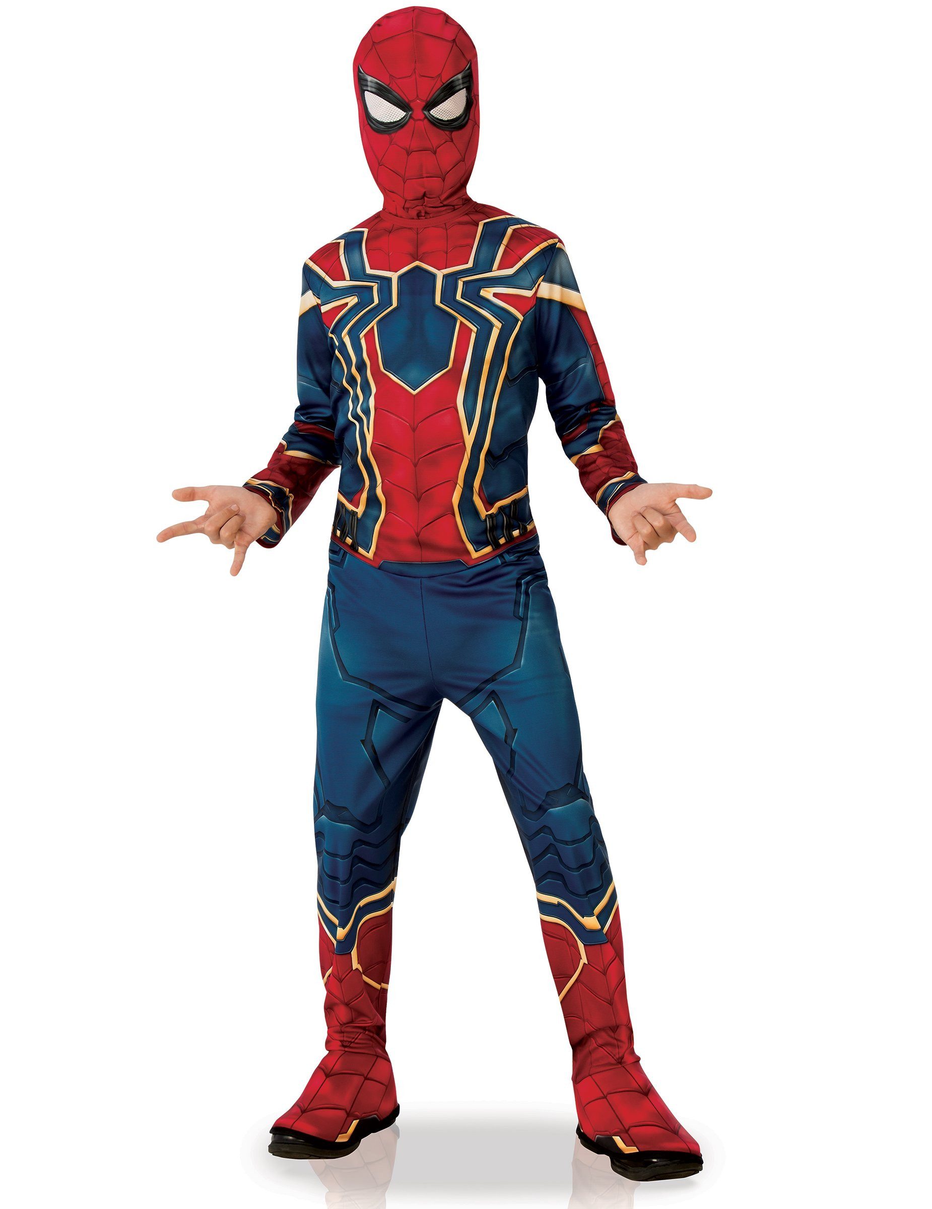 Rubie´s Kostüm Iron Spider-Kinderkostüm Spider Man-Kostüm Infinity War blau-rot-gold