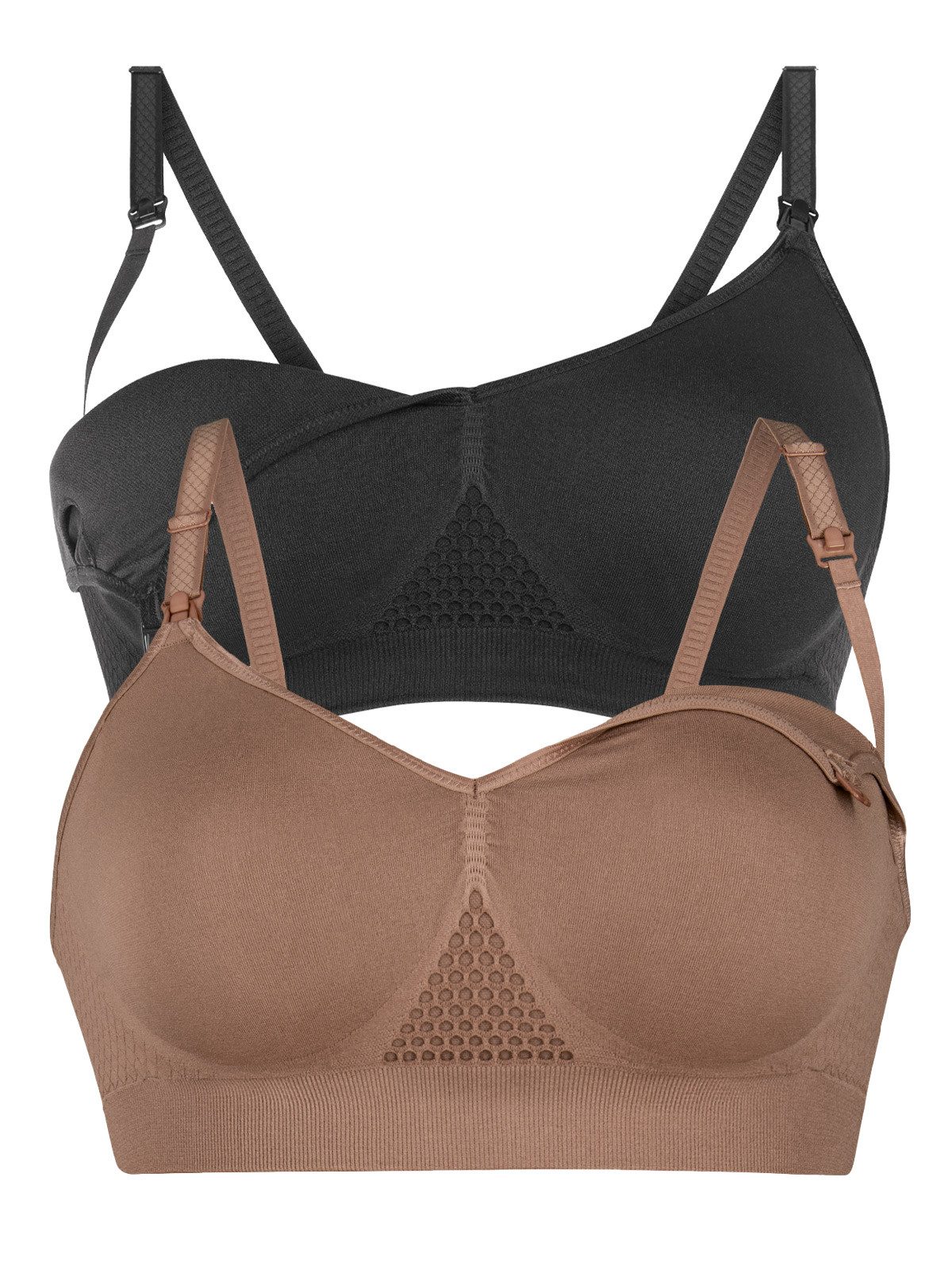 Anita Maternity Still-BH Seamless (Packung, 2er-Pack) herausnehmbare Cups, doppellagig, extra Halt, bequem, weich, bügellos