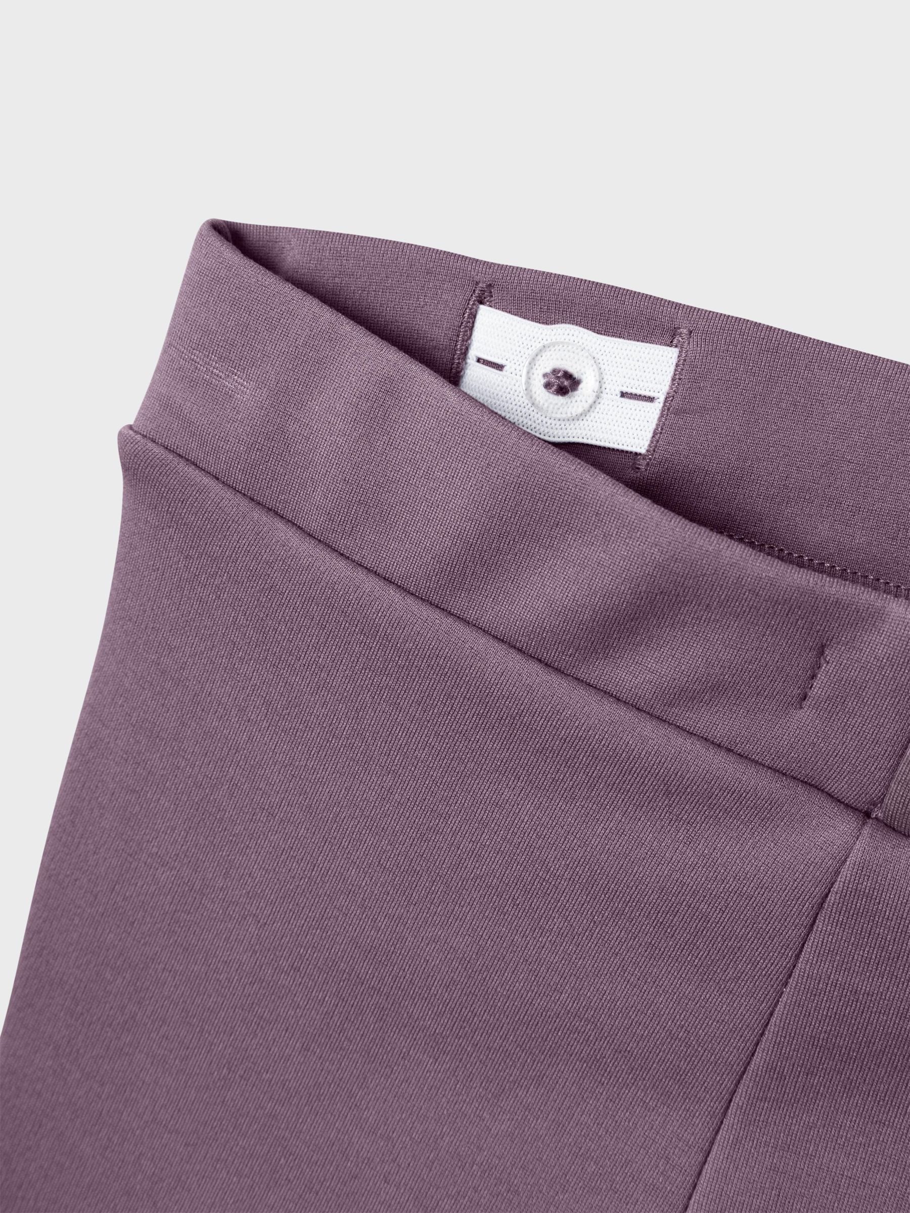 Name It Jerseyhose NKFFRIKKALI für Mädchen mit ausgestelltem Bein und Viskose unifarben, casual, ausgestellt, Viskosemix, ohne Kragen – Bild 5 von 5