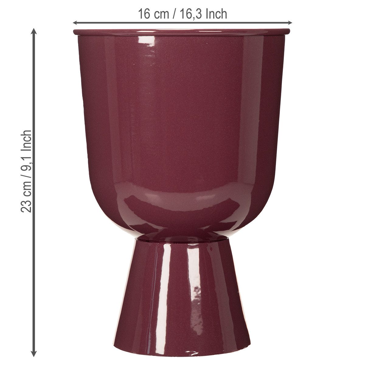 Florists Products Dekoschale Design Blumentopf Pokalform modern dekorativ für Wohn- und – Bild 4 von 5