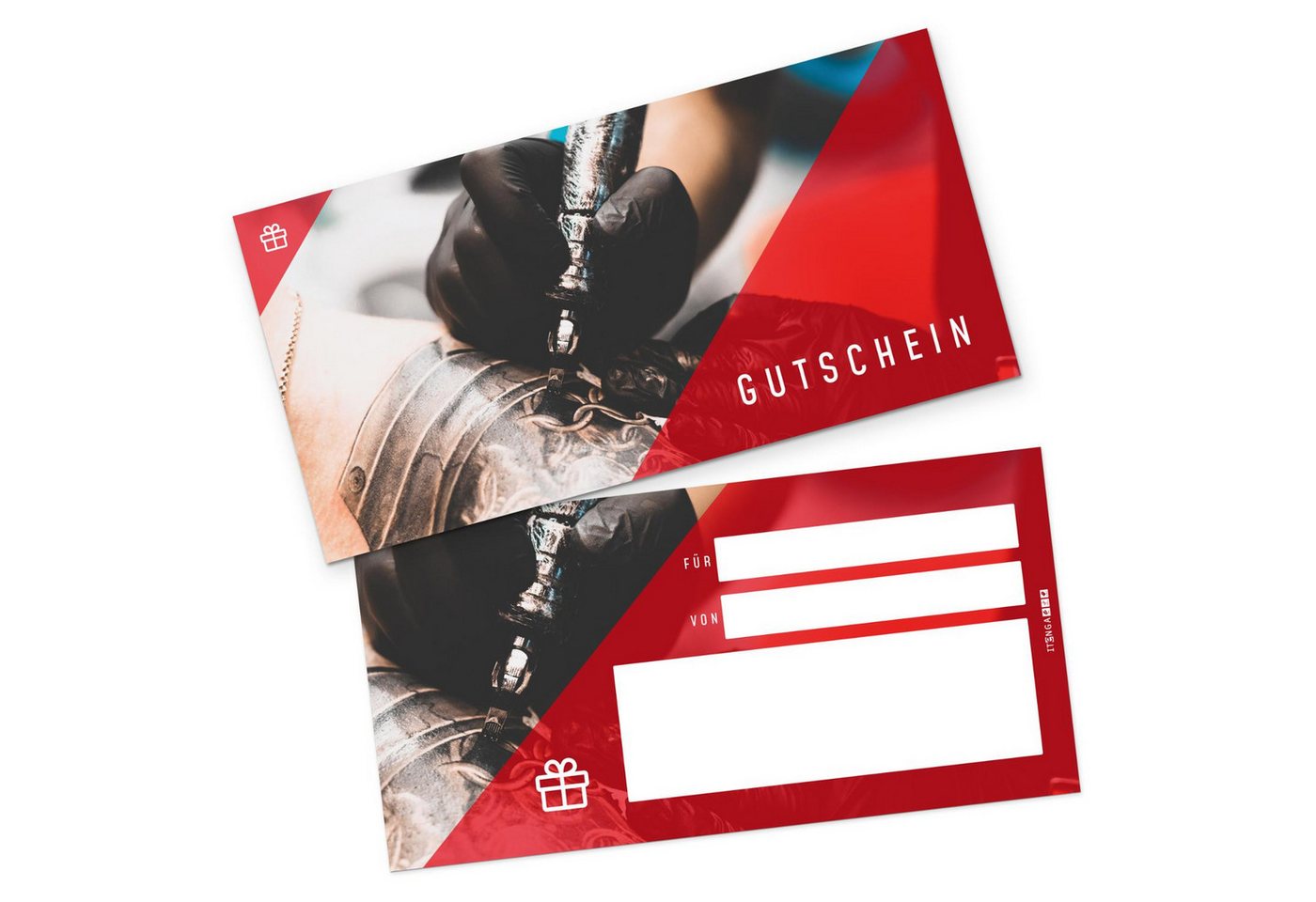 Thumbnail - itenga Geschenkkarte itenga 5x Geschenkgutschein Tattoo Tätowierung (Motiv 31) Postkarte zu
