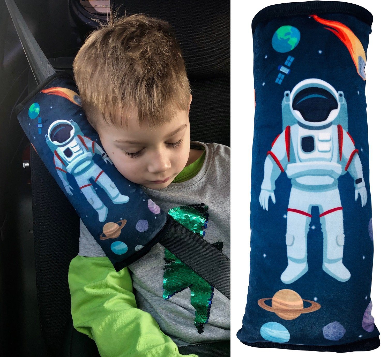 Schlafkissen Auto Schlafkissen Weltraum Space Astronaut für Kinder