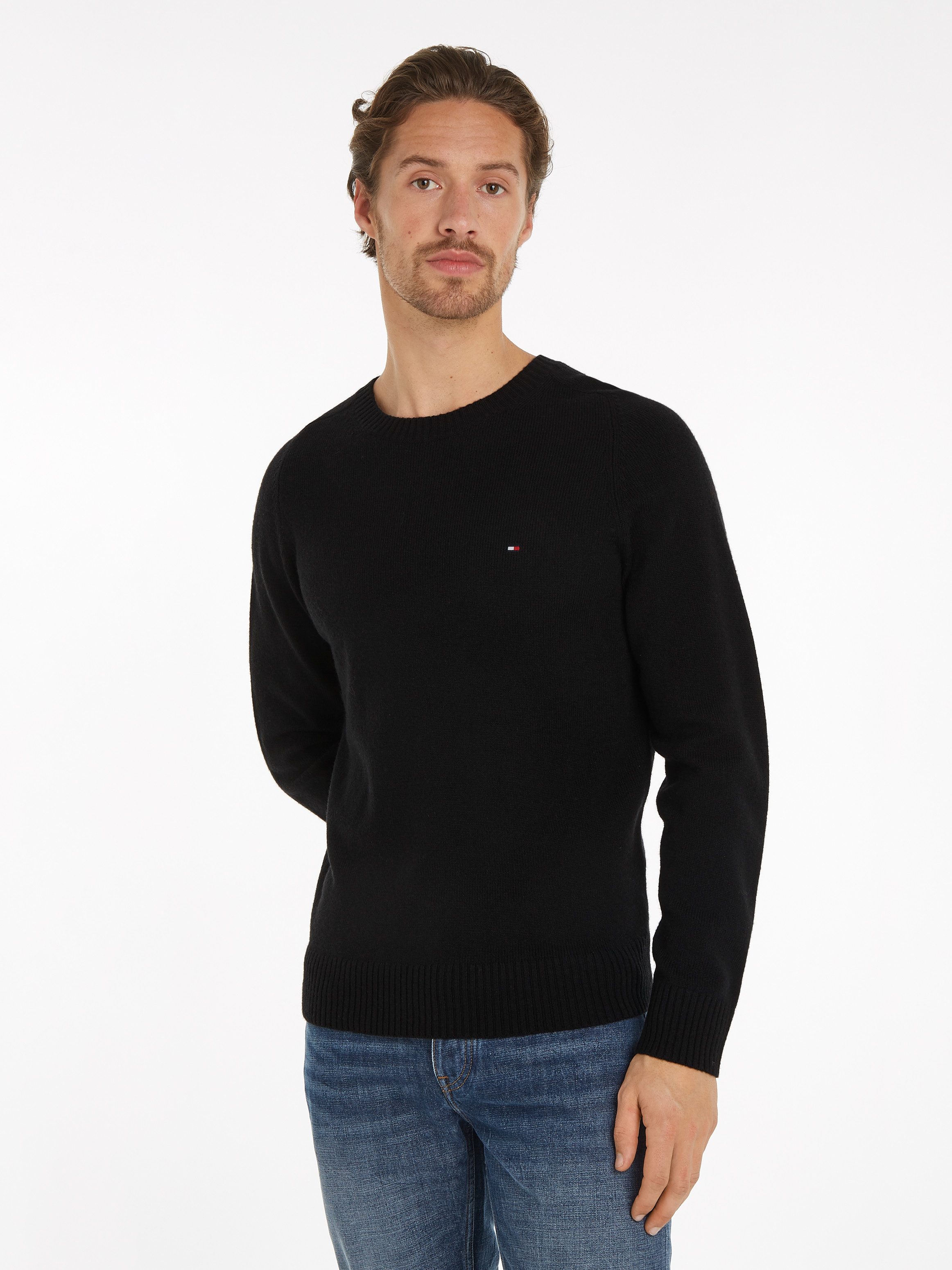 Tommy Hilfiger Rundhalspullover LAMBSWOOL CREW NECK
