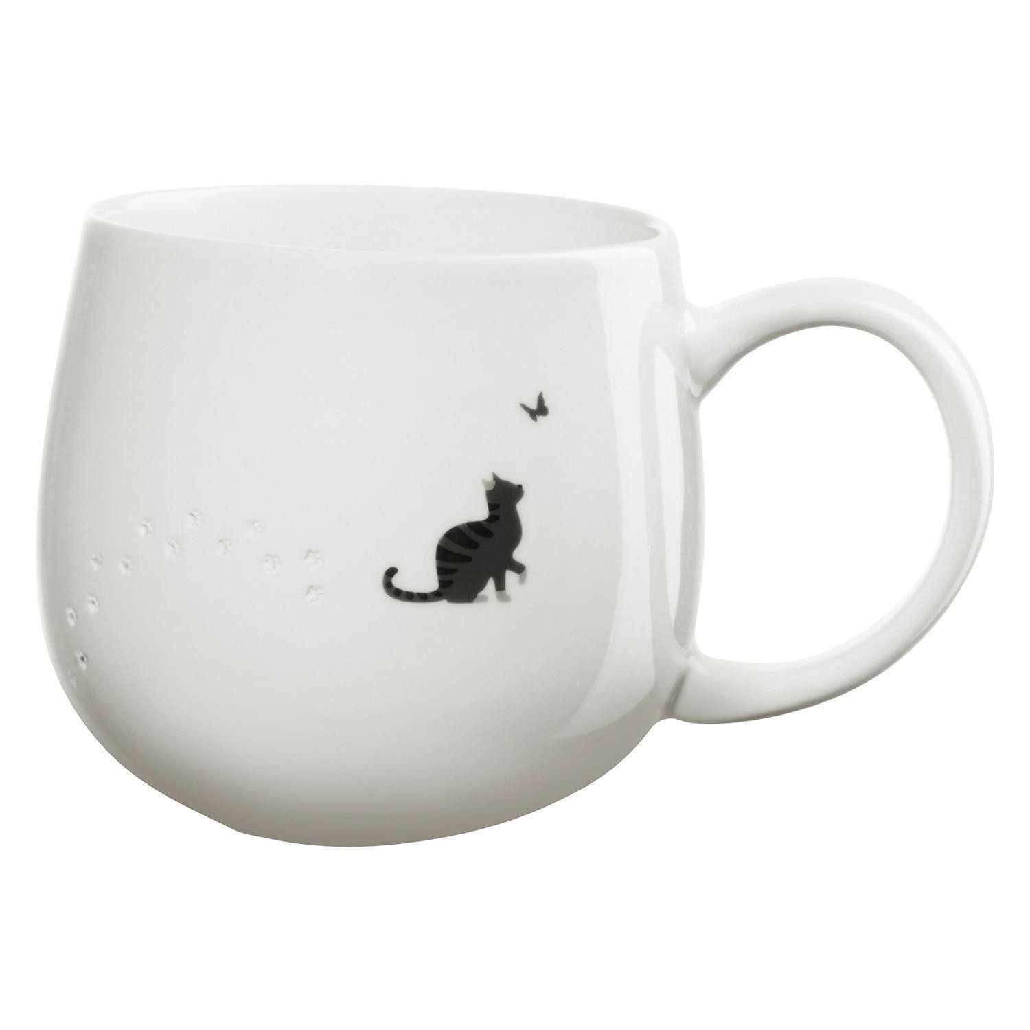 Tasse Kaffeetasse MAGU, 400 ml, Weiß, Schwarz
