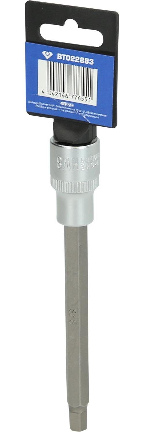 Innensechskant Bit-Stecknuss, 8 mm mm 1/2" lang, Brilliant Bit-Set Tools 140