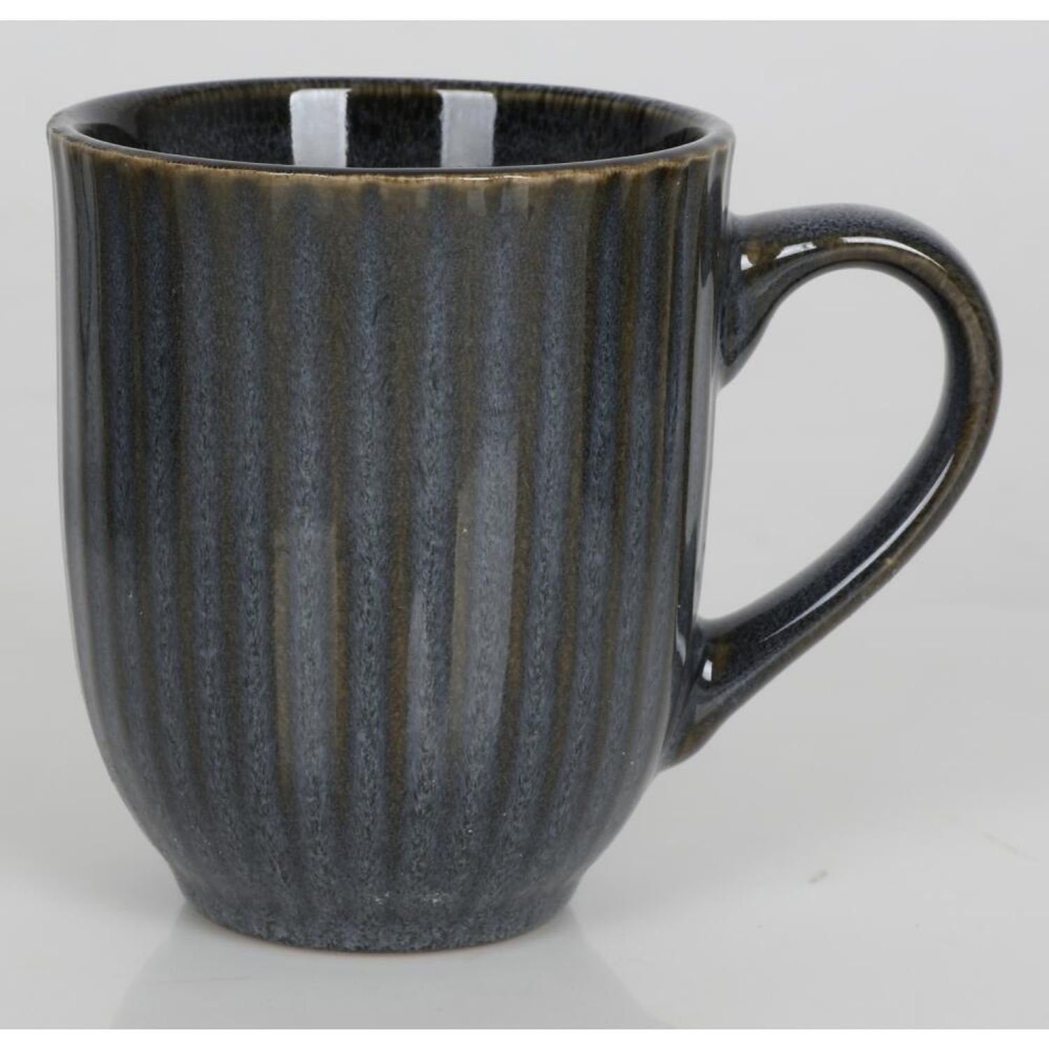 Set 400ml Kaffeebecher AG Vog Tassen "Stripes" Tasse Streifen Keramik Büro 36x Tee modern,