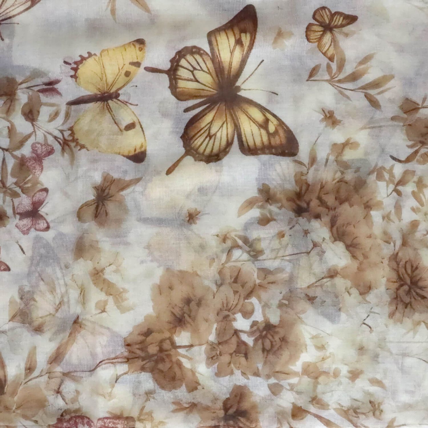 chic4home Loop Voyage Vibes, (1-St. 1-teilig), Damen Loop-Schal Schlauchschal Schmetterling Muster