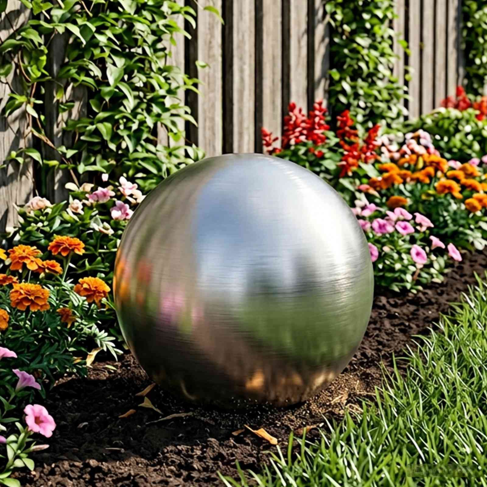 vidaXL Hängedekoration Gebürsteter Ball Ø 47 cm Silber Edelstahl 201 (1 St)