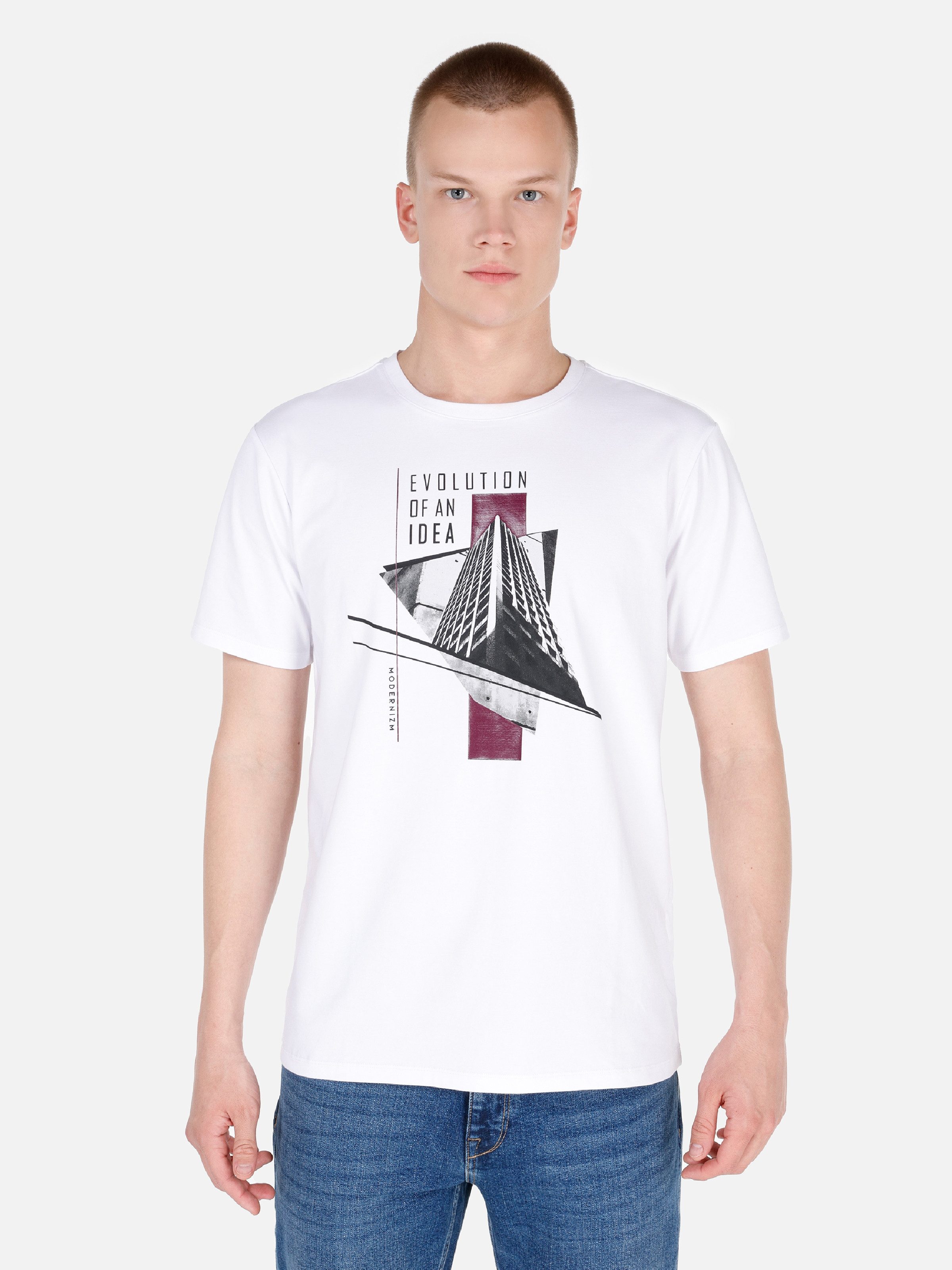 Colins T-Shirt Colins Regular Fit Rundhals-Kurzarm-T-Shirt für Herren