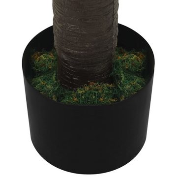 Kunstpflanze Künstliche Palme Phönix mit Topf 190 cm Grün, furnicato, Höhe 190 cm