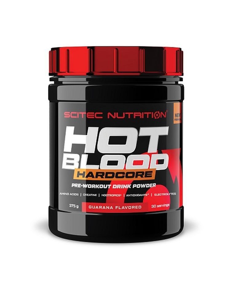Scitec Nutrition Scitec Hot Blood Hardcore - 375g - Red Fruits Pulver, 375 g, Pulver