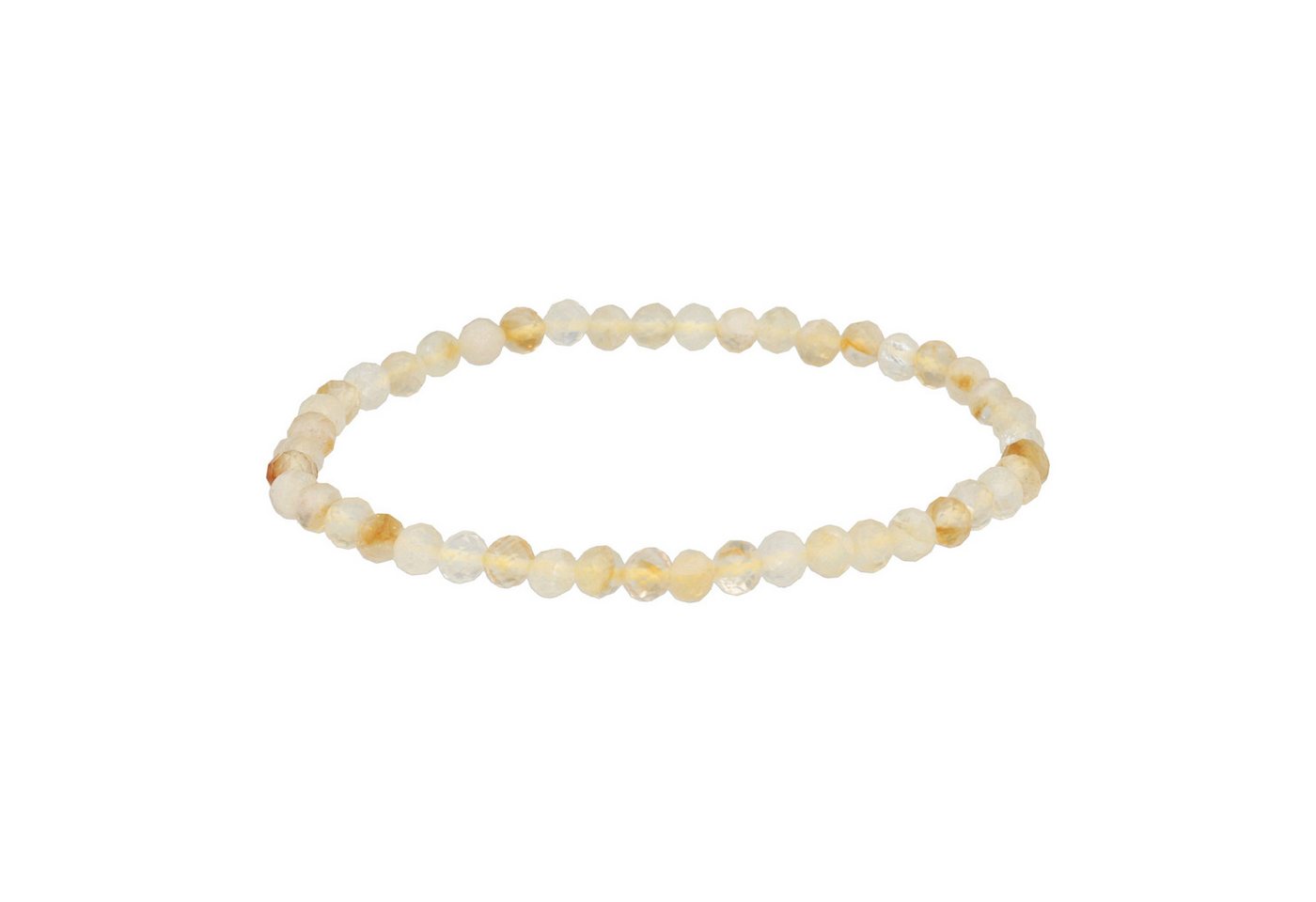 Lebensquelle Plus Armband Facettiert 4 mm, 19 cm Länge, Inklusive Edelsteinkarte