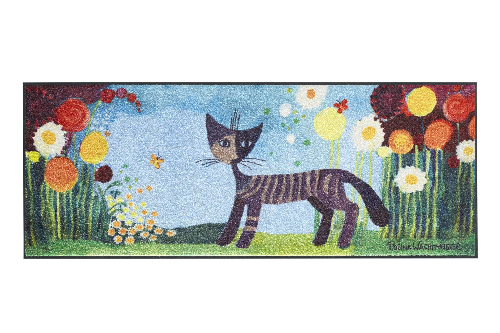 SALONLOEWE Fußmatte Katze, waschbar, Wetterfest, für Drinnen und