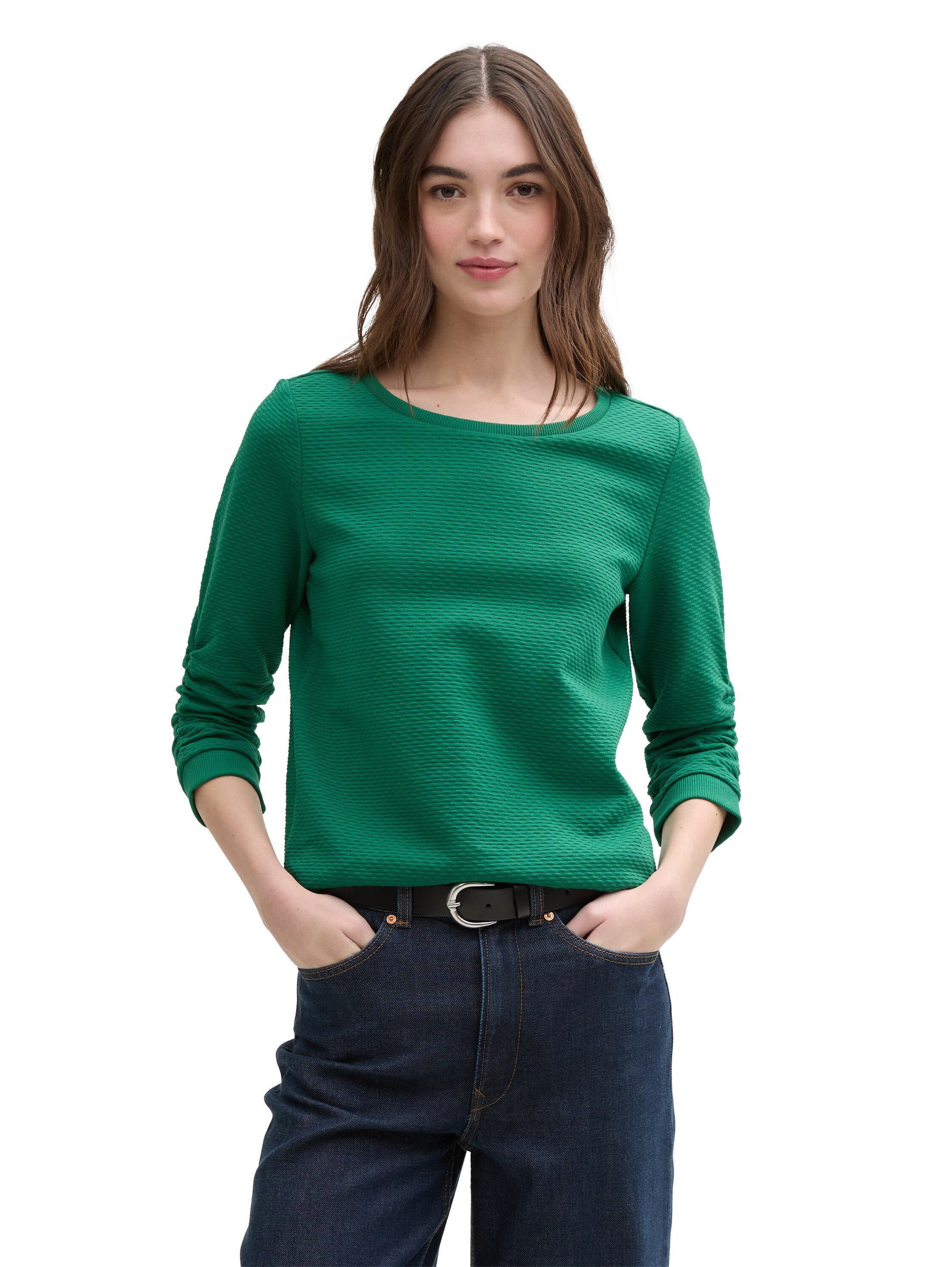 TOM TAILOR Denim Sweatshirt mit besonderer günstig online kaufen