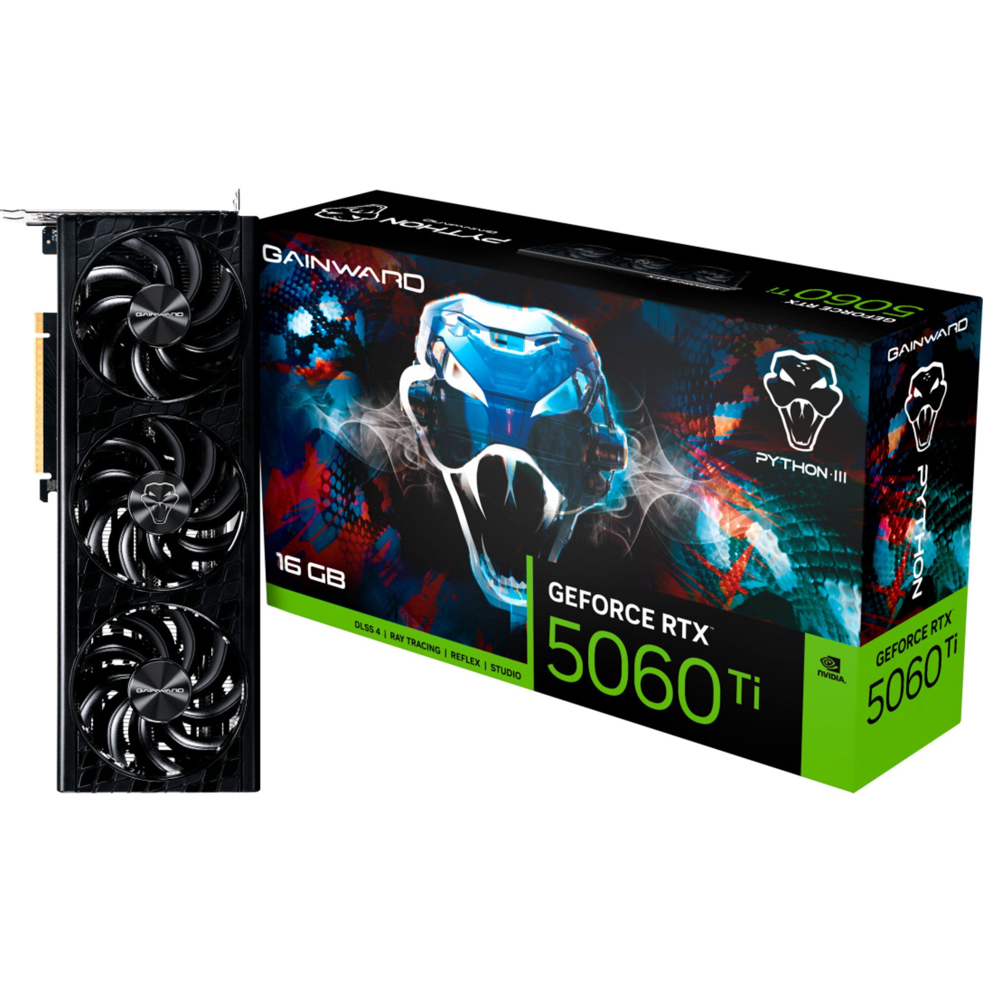 Gainward Gainward GeForce RTX 5060 Ti Python III 16GB V1, Grafikkarte (16 GB)