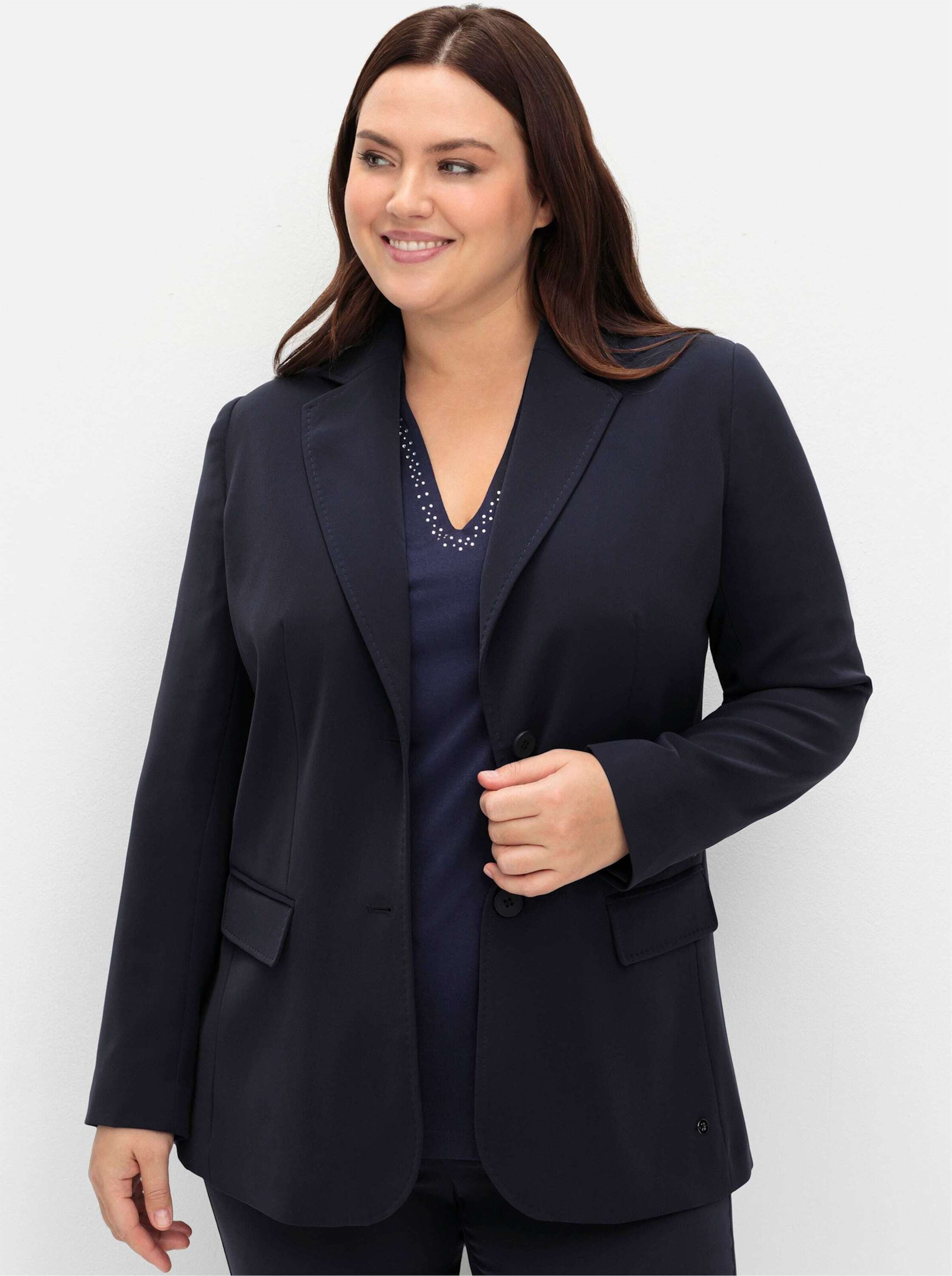 Sheego Blusenblazer Blazer Langarm