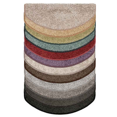 Stufenmatte »Jakarta, verschiedene Farben, 100% Polypropylen, gekettelt«, Karat, Halbrund, Höhe 10 mm