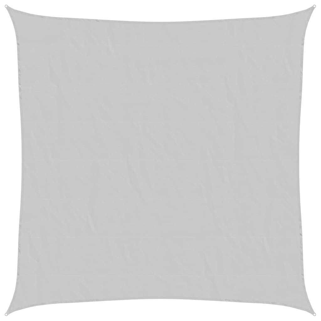 vidaXL Sonnensegel Sonnensegel Hellgrau 4x4 m 100% Polyester Oxford, (1-tlg)