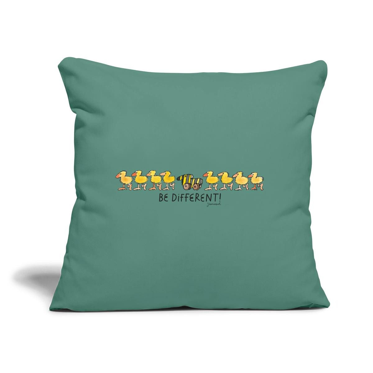 Spreadshirt Sofakissen Janosch Tigerente Be Different Kissen mit Füllung 45x45 cm