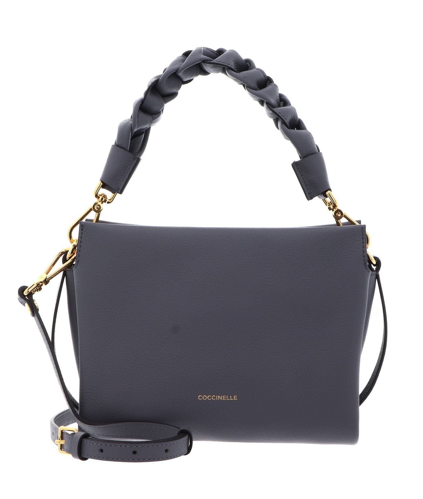 COCCINELLE Umhängetasche Crossbody Double Grainy Leather, aus echtem Leder