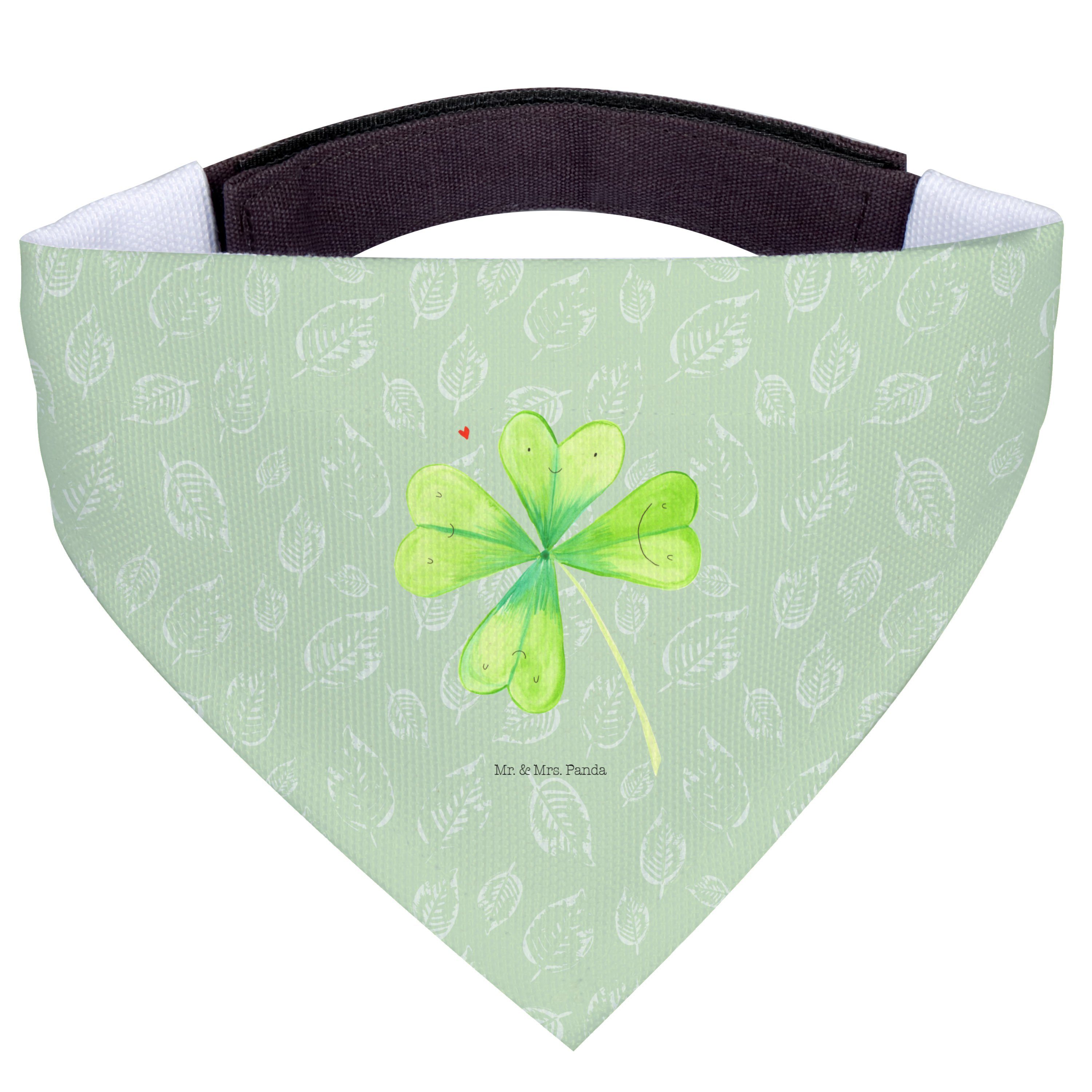 Mr. & Mrs. Panda Hundefliege Blume Kleeblatt, Hunde Halstuch, Blattgrün, Kleeblatt, Glücksbringer, Polyester, Hunde-Bandana Schal Für Hunde kleines Halstuch