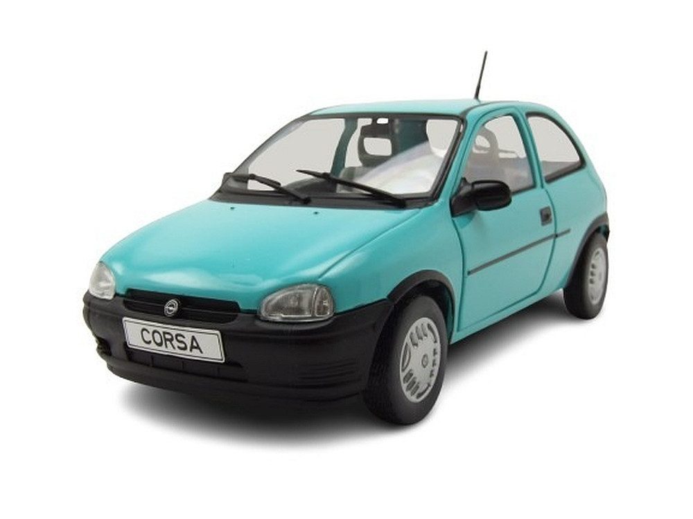 Whitebox Modellauto Opel Corsa B 1993 türkis, Maßstab 1:24