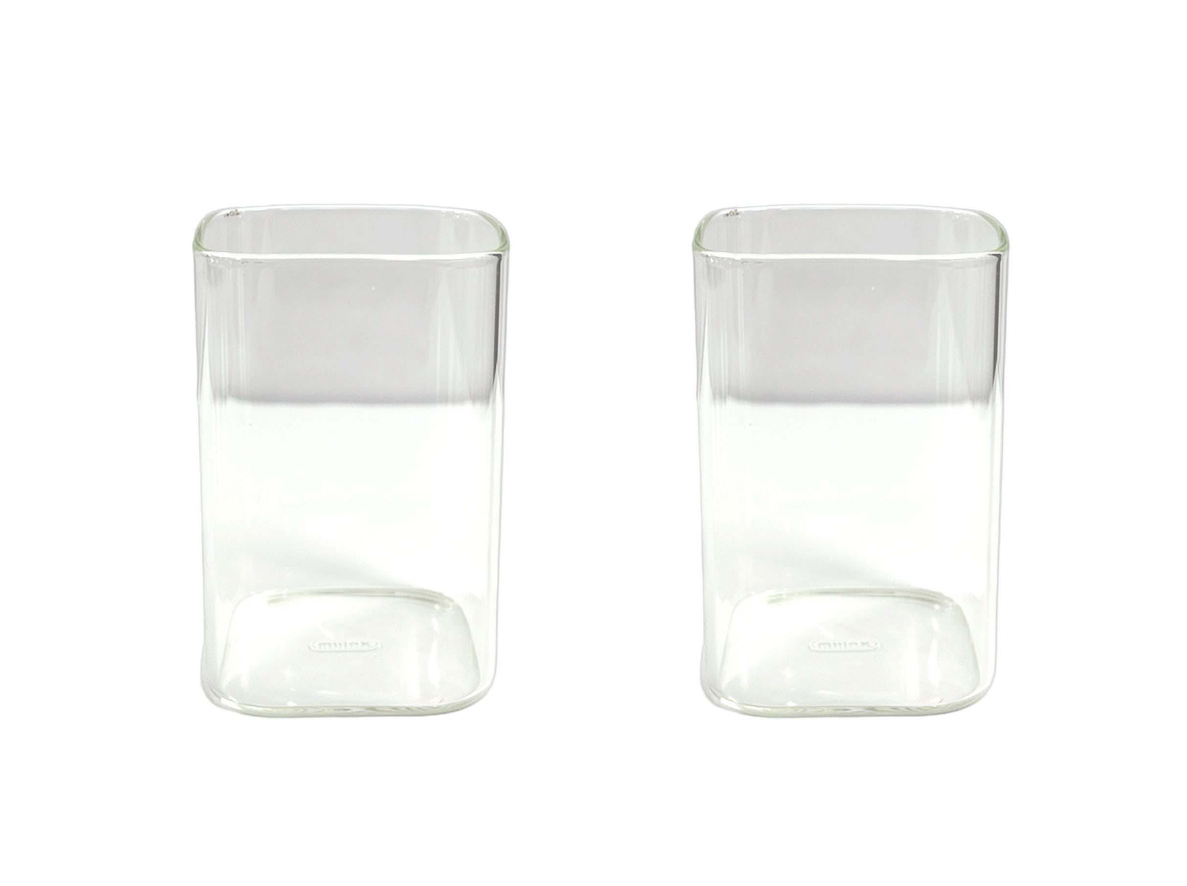 Mulex Скло-Set Mulex, Glas, Klare quadratische 2-teilige Скло für Cocktails