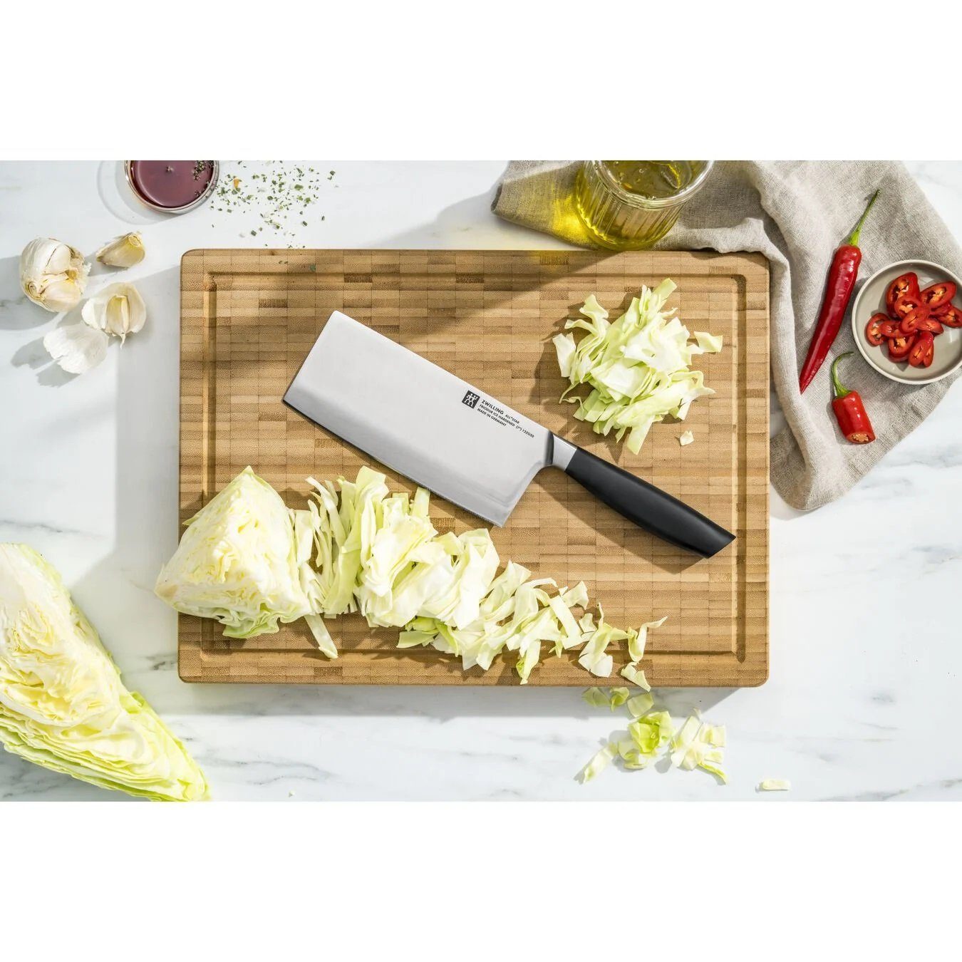 Zwilling Kochmesser ZWILLING All * Star Chin. Kochmesser 18 cm, Silber eisgehärtete