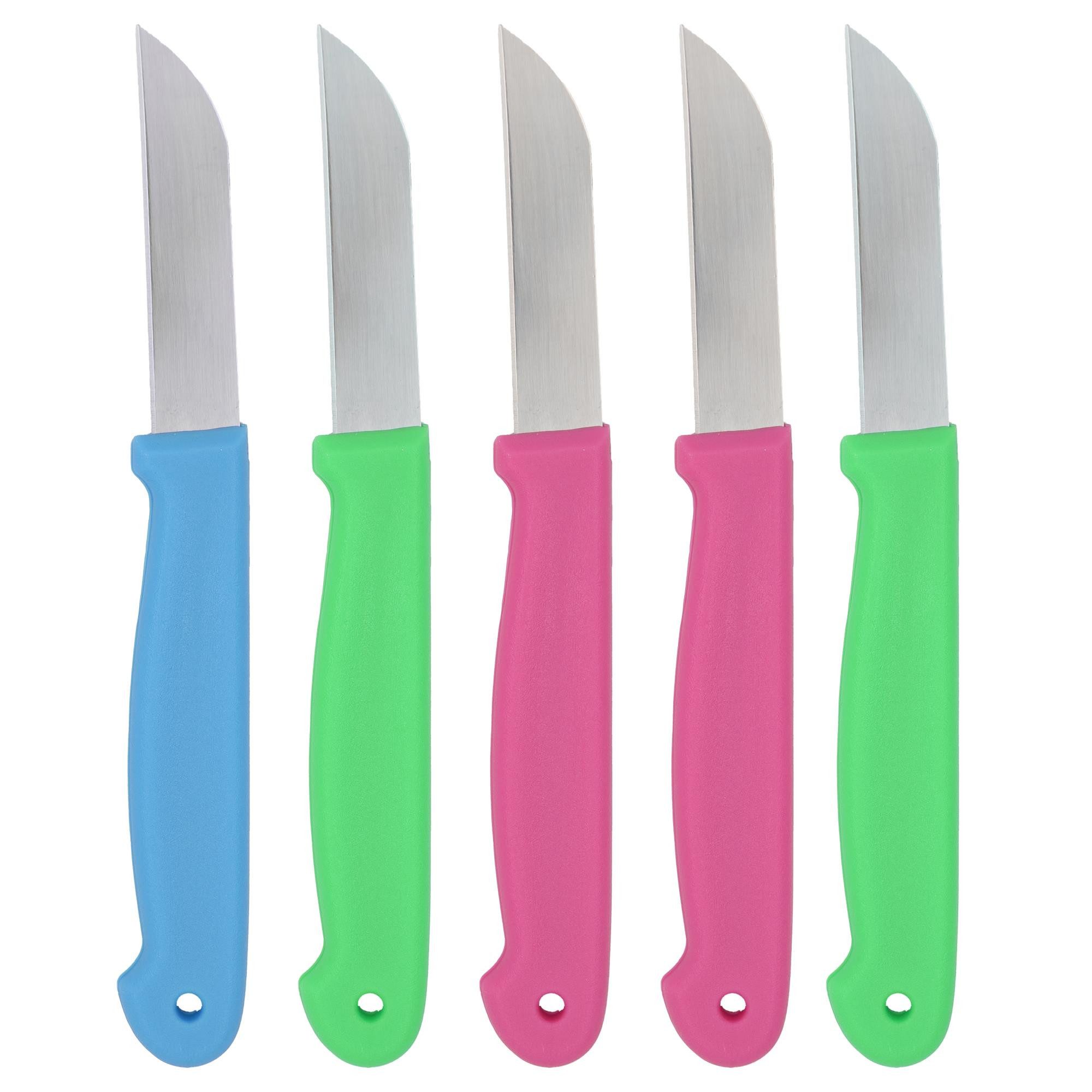 TSB Werk Gemüsemesser 5x Schälmesser Küchenmesser Kartoffelschälmesser, Messer, Gemüsemesser, Obst, Set