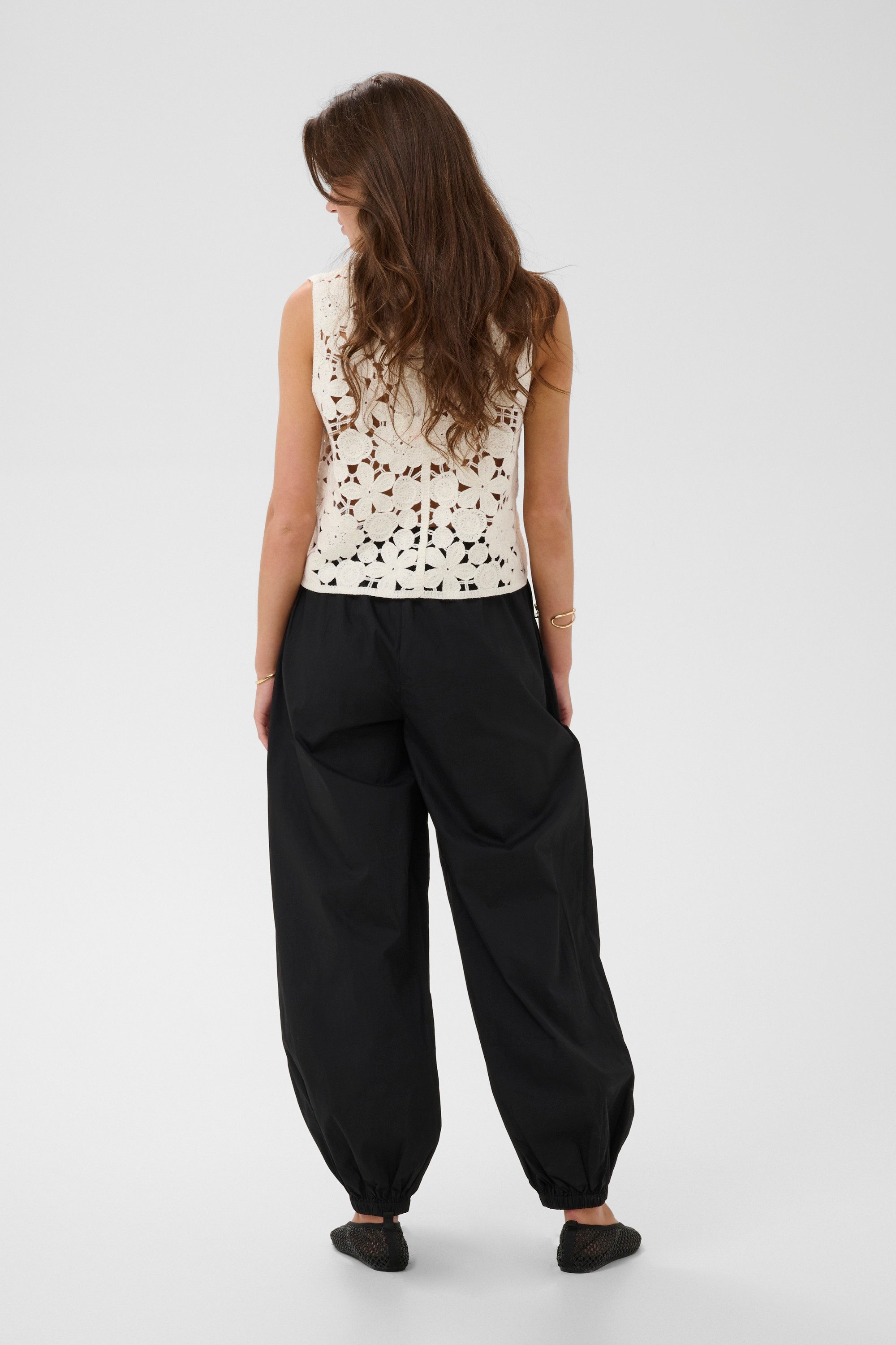 Cream Stoffhose Casual Hose CRBalua