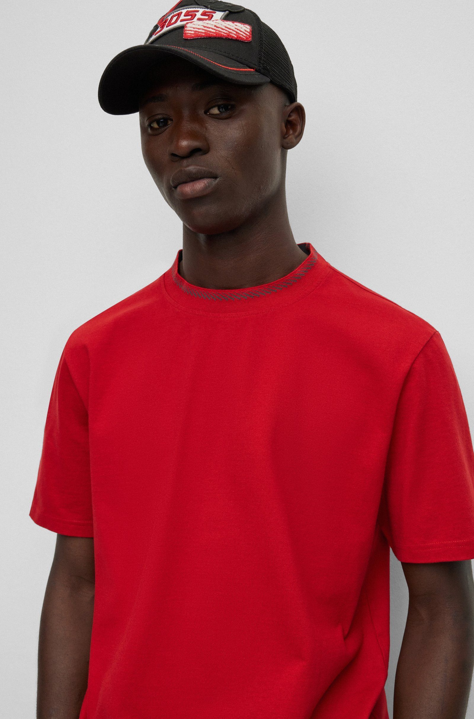 (1-tlg) Terete BOSS (624) Rot T-Shirt ORANGE