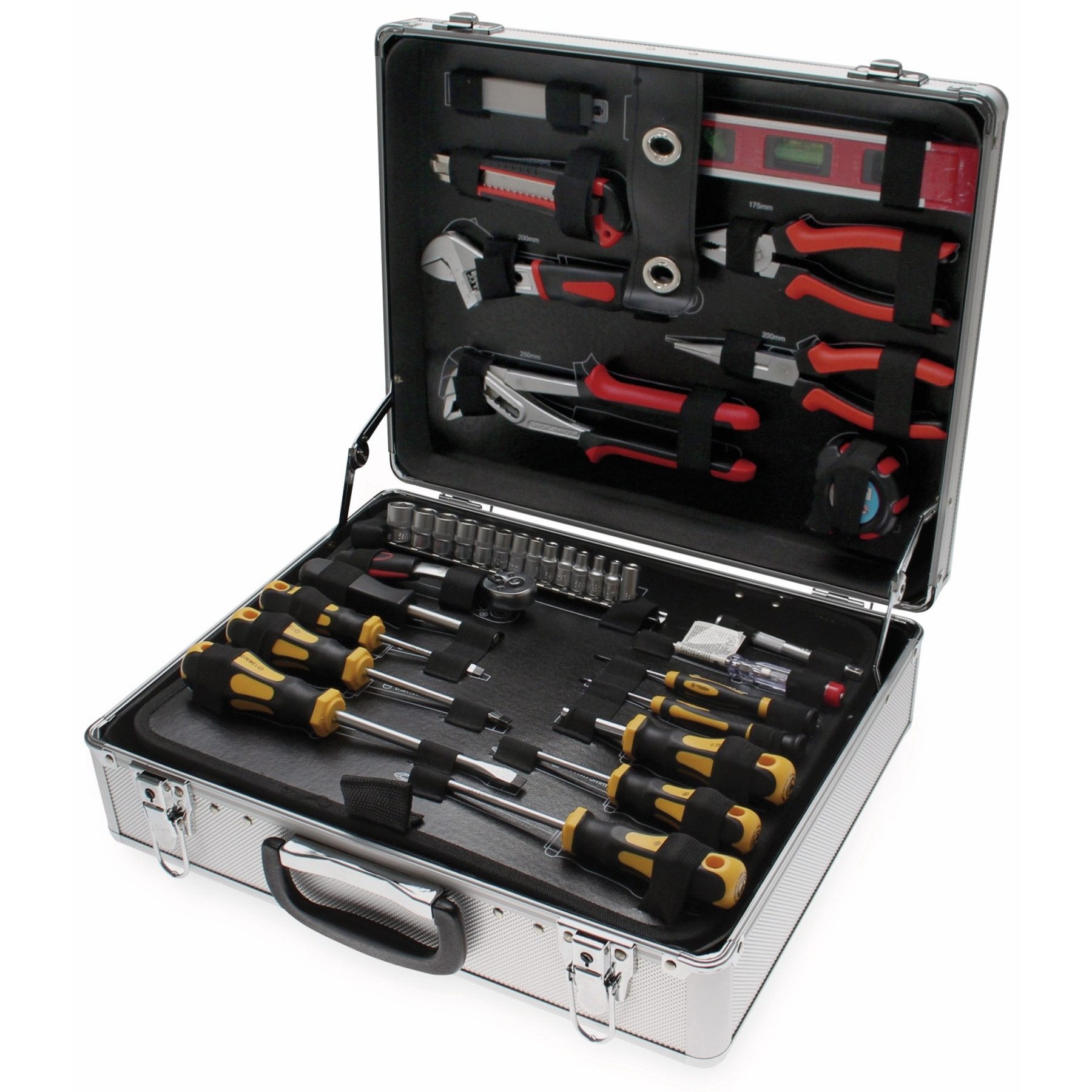 BGS technic Werkzeugset BGS TECHNIC Werkzeug-Satz 2204, im Alukoffer, 129-tlg.