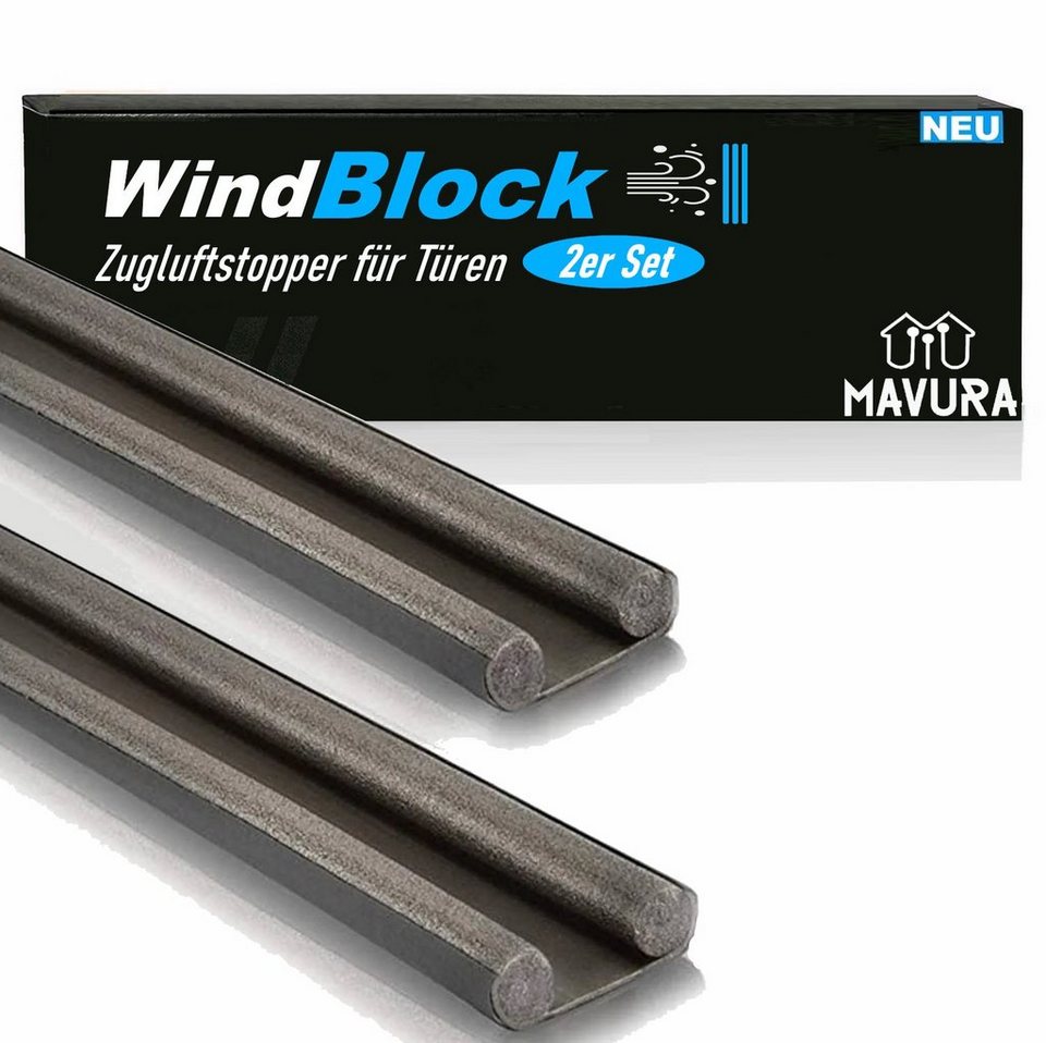 MAVURA Zugluftstopper WindBlock Luftzugstopper Türbodendichtung