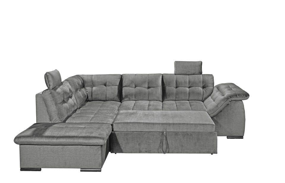 ED EXCITING DESIGN Ecksofa "Estrella L-Form", mit Bettfunktion, Bettkasten, günstig online kaufen