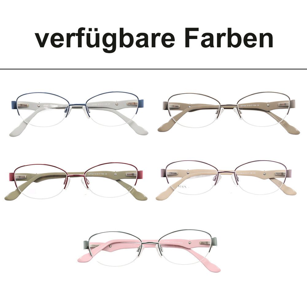 PACIEA Lesebrille Damen Herren Anti Blaulicht Mehrfarbig Ultraleicht Breite Bügel Mode