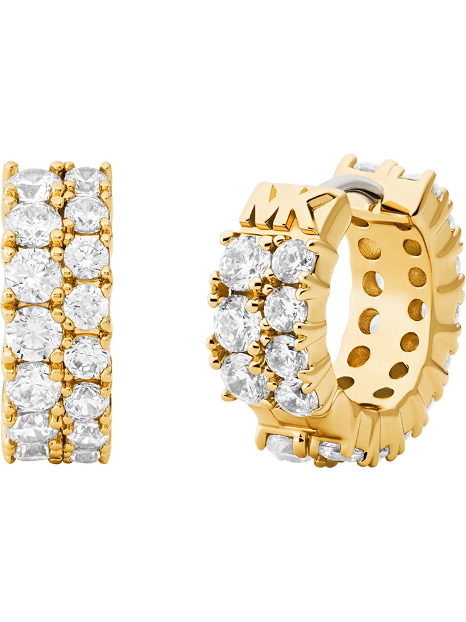 MICHAEL KORS Paar Creolen Michael Kors Damen-Creolen Metall Zirkonia (Paar), Kors Brilliance