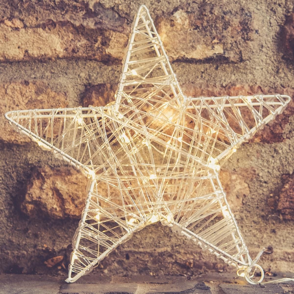 Kamelio Dekostern 30cm Weihnachtsstern beleuchtet LED günstig online kaufen