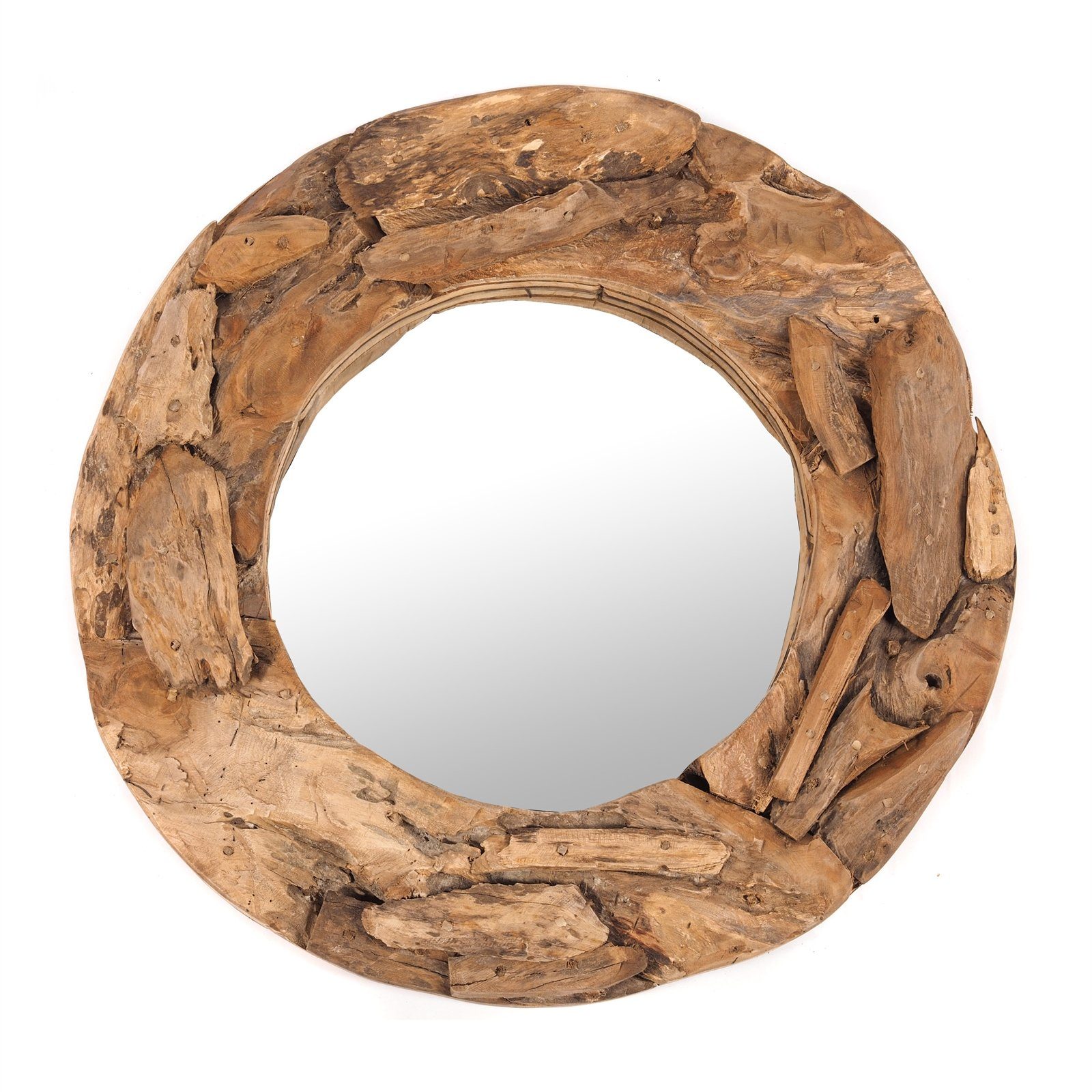 DESIGN DELIGHTS Wandspiegel RUNDER SPIEGEL "Holz günstig online kaufen