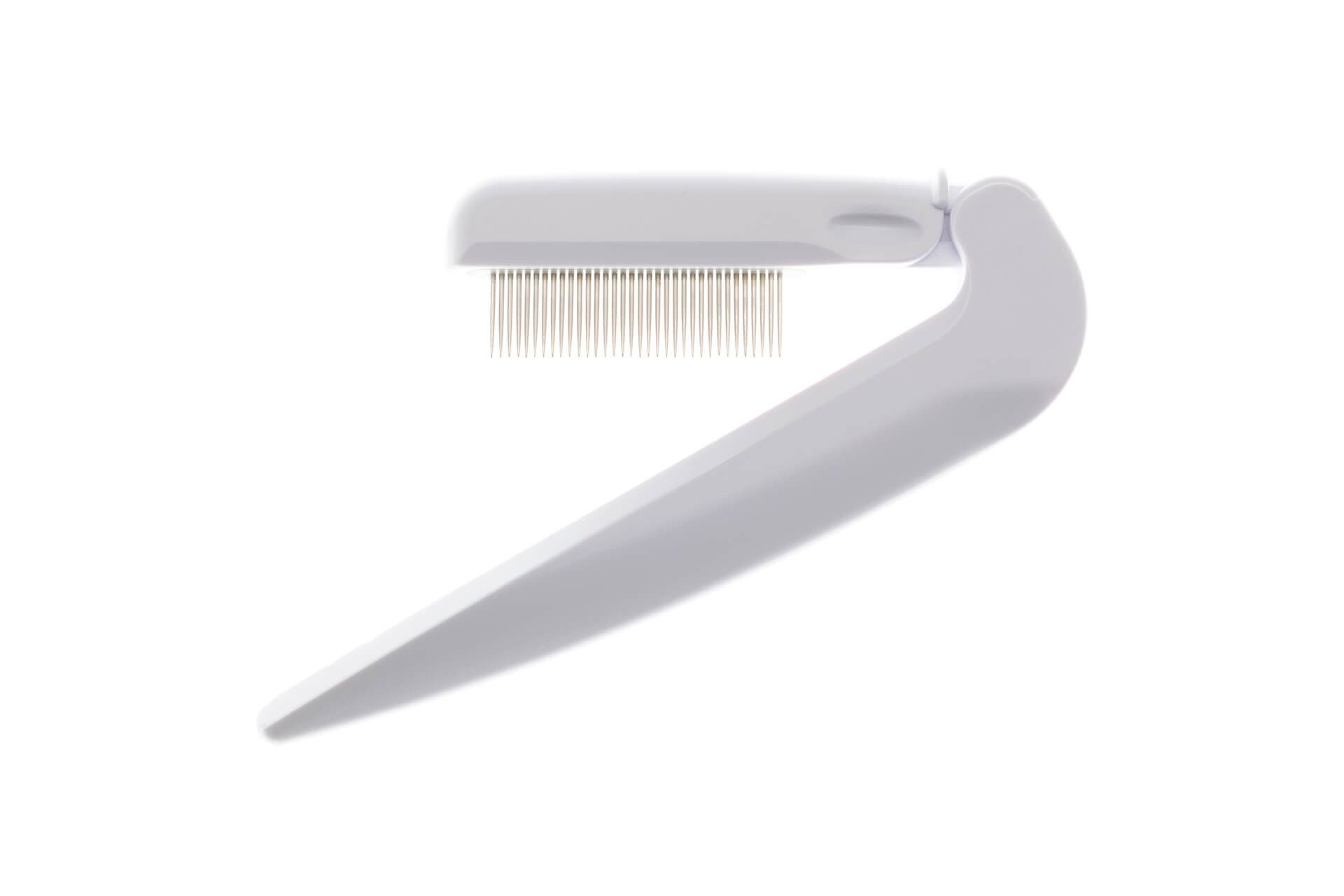 Seki EDGE Wimpernzange SS-603, Made in Japan, 117mm, Klappbarer Wimpernkamm für Wimpern und Extensions mit Schutzspitze