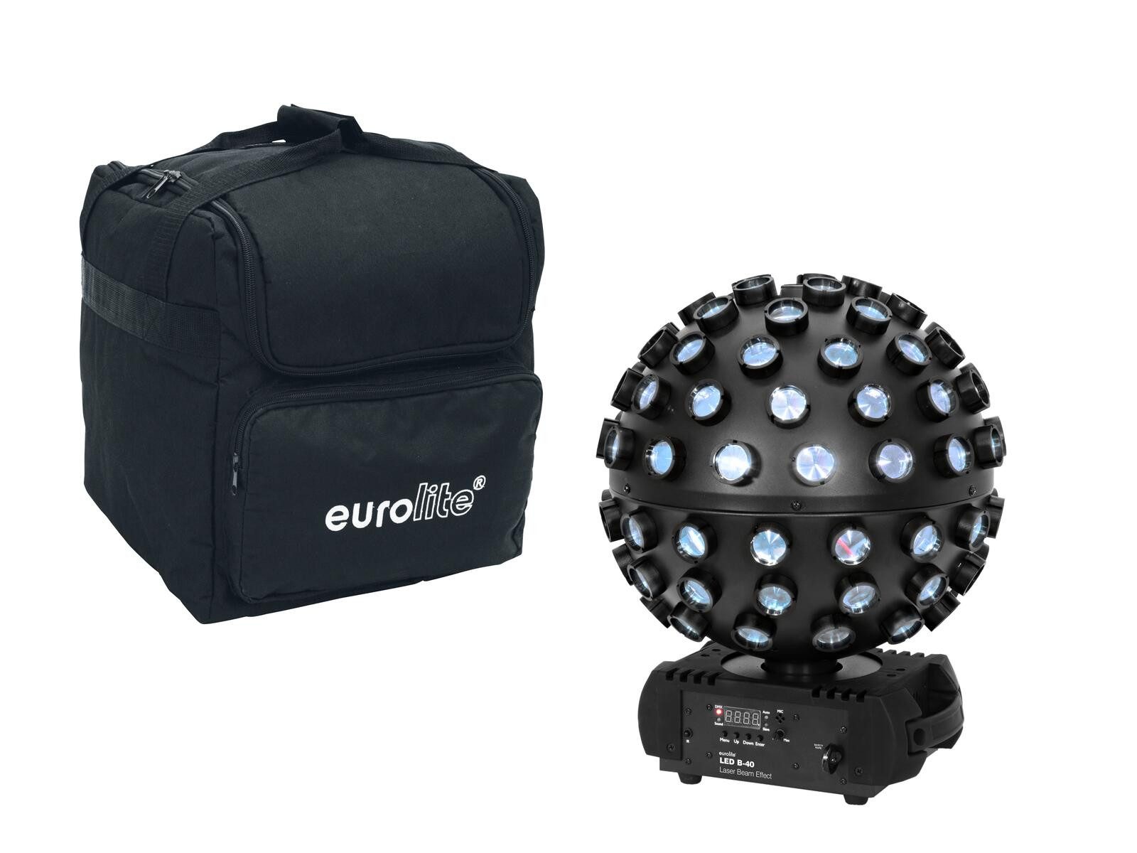Discolicht EUROLITE Set LED B-40 Laser Strahleneffekt + Soft-Bag