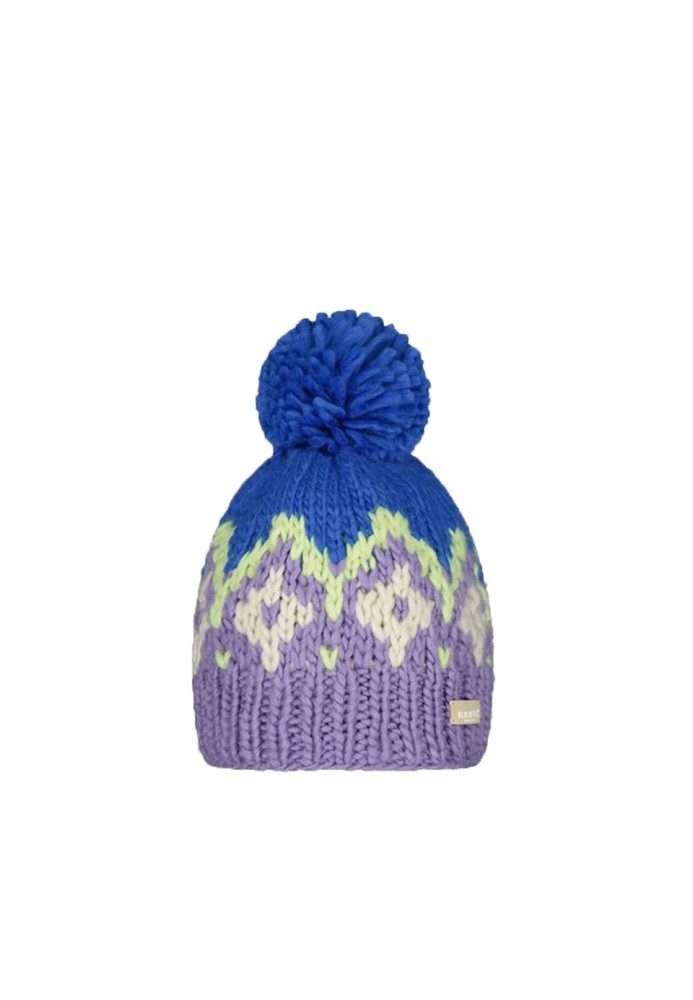 Barts Strickmütze Barts Mütze Curley Strickmütze Woll-Retro-Beanie mit Bommel 3331 Gr. o