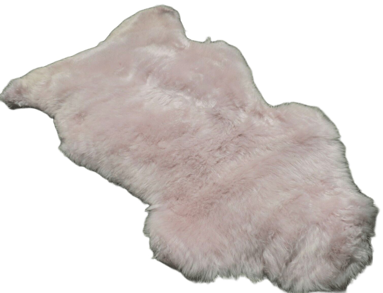 Provellus Fellteppich Schaffell Skandinavisch – Echtfell Rosa ca. 110cm