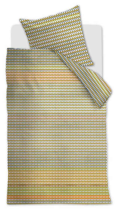 Bettwäsche Beddinghouse Mako Satin-Bettwäsche "Rhythm", 135 x 200 cm, mehrfarbig, Beddinghouse, Satin, 1 teilig, mit Reißverschluss