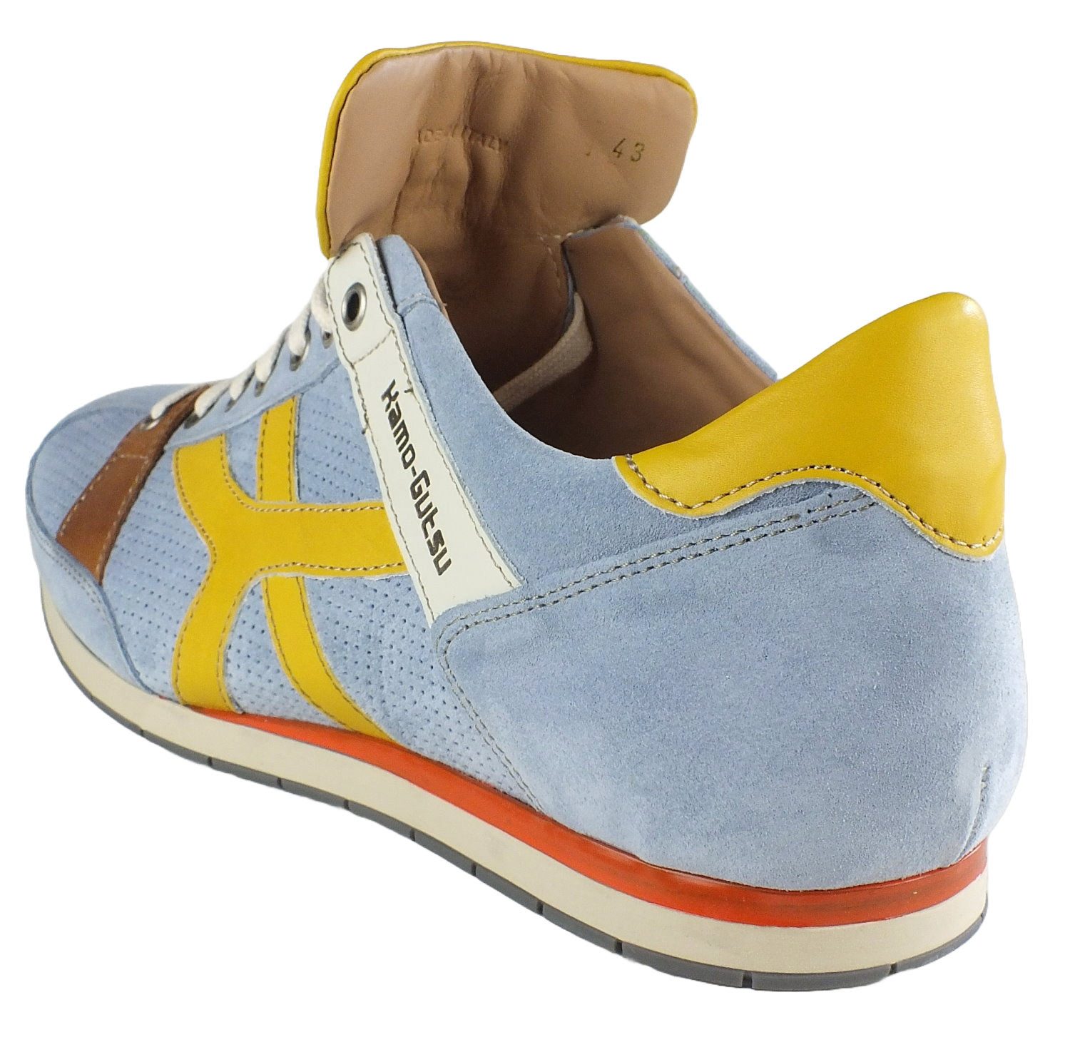 Kamo-Gutsu Herren Leder Sneaker Halbschuhe Sneaker Wechselfussbett günstig online kaufen